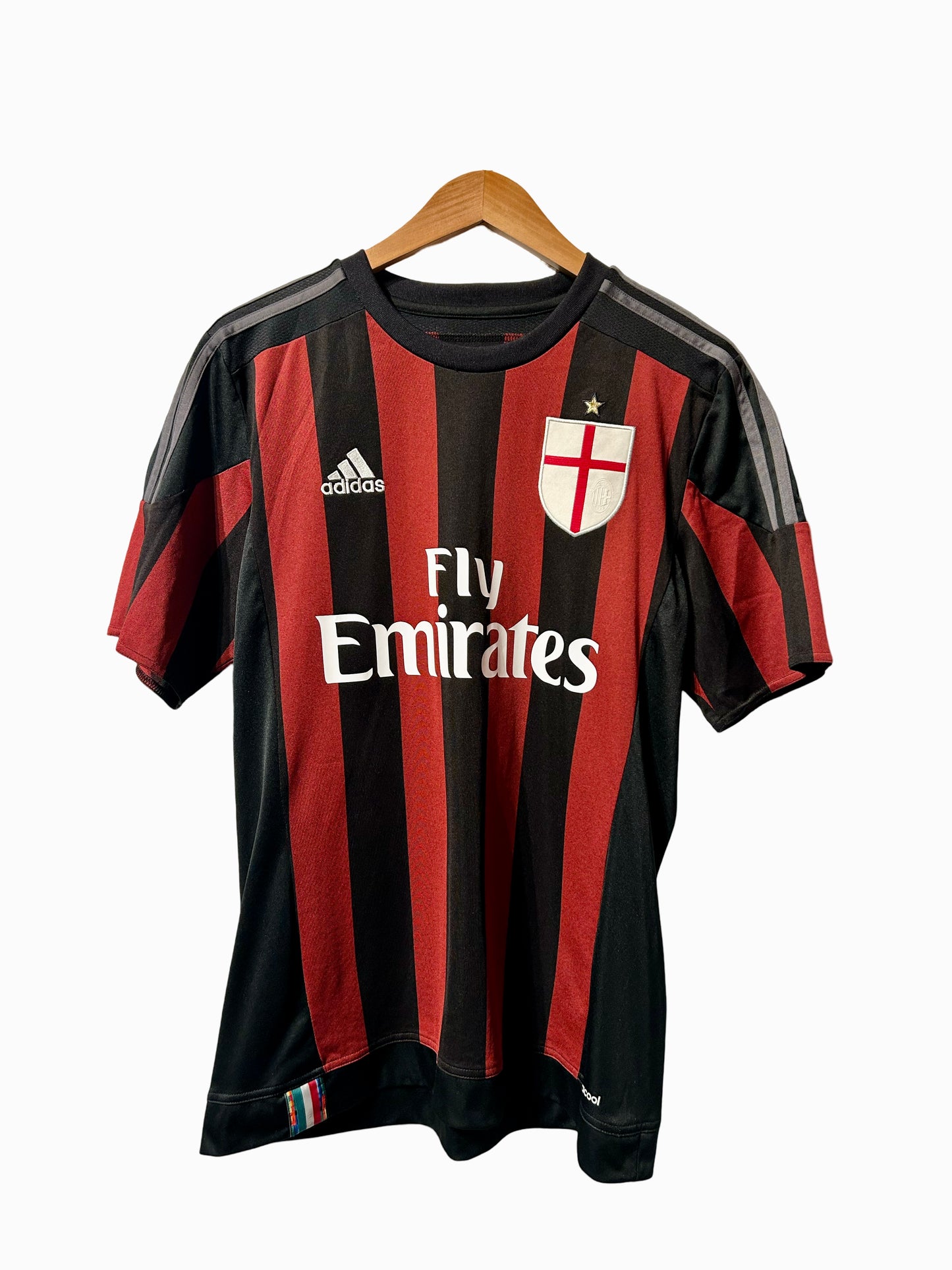 AC Milan 2015-16 Home Shirt, #45 Mario Balotelli - M