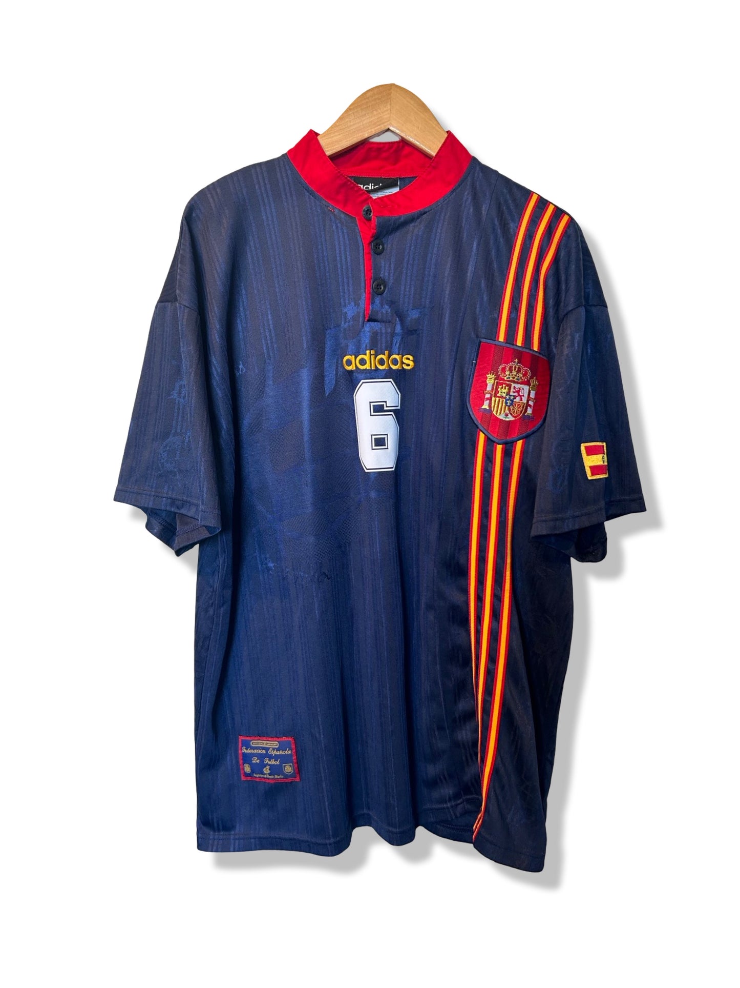 Spain 1996-98 Away Shirt - Hierro #6 - XL