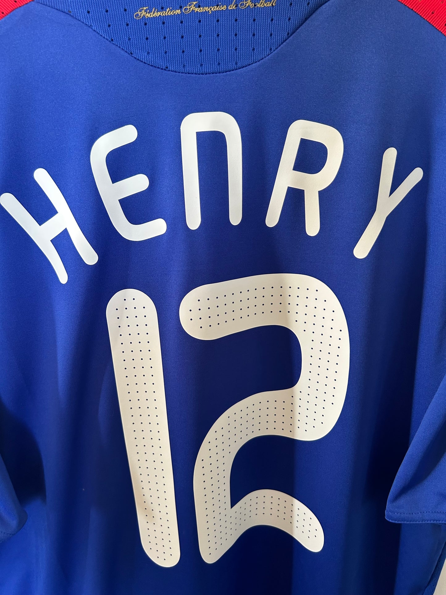 France 2007-08 Home Shirt - Henry #12 - XL