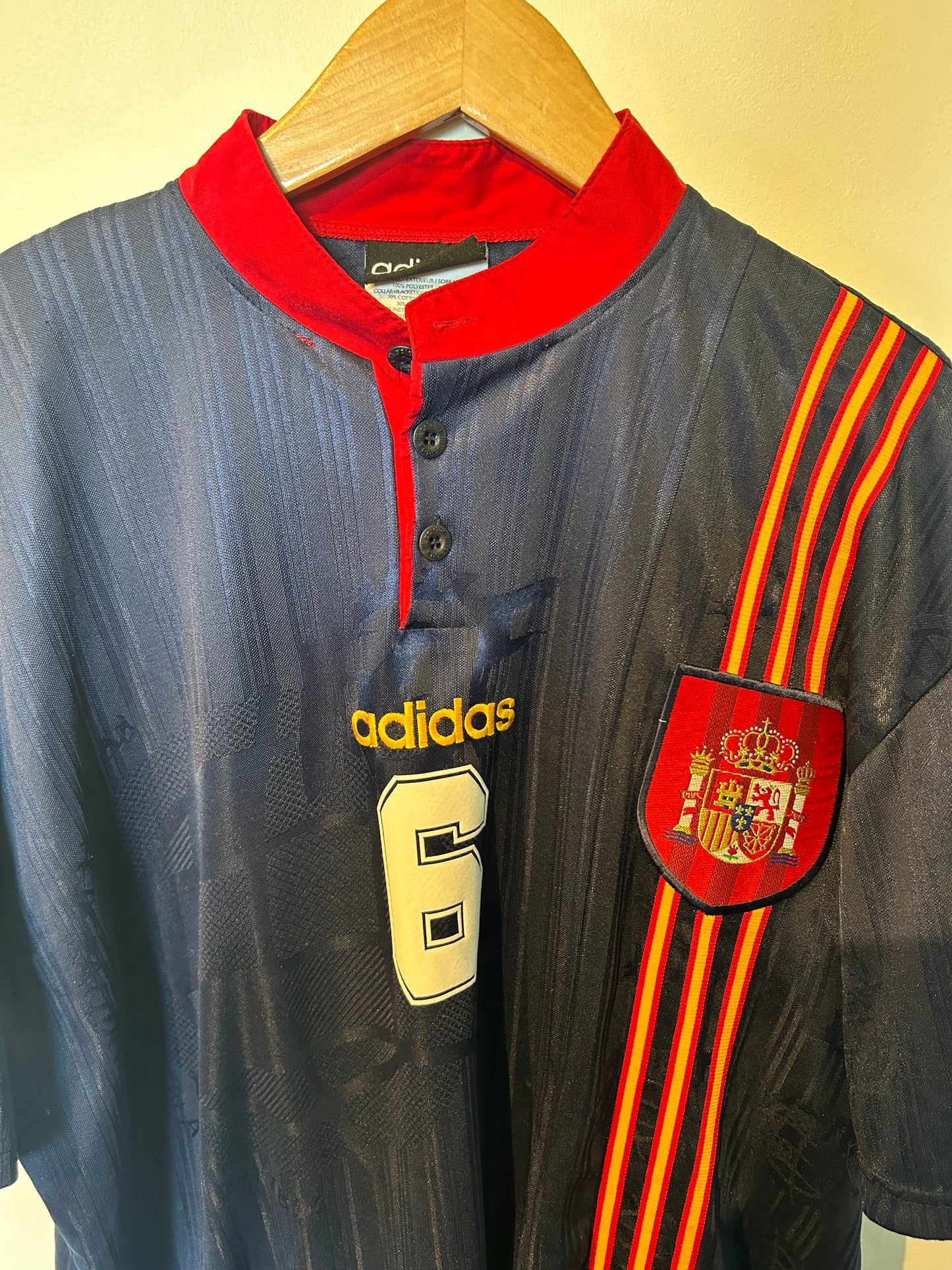 Spain 1996-98 Away Shirt - Hierro #6 - XL