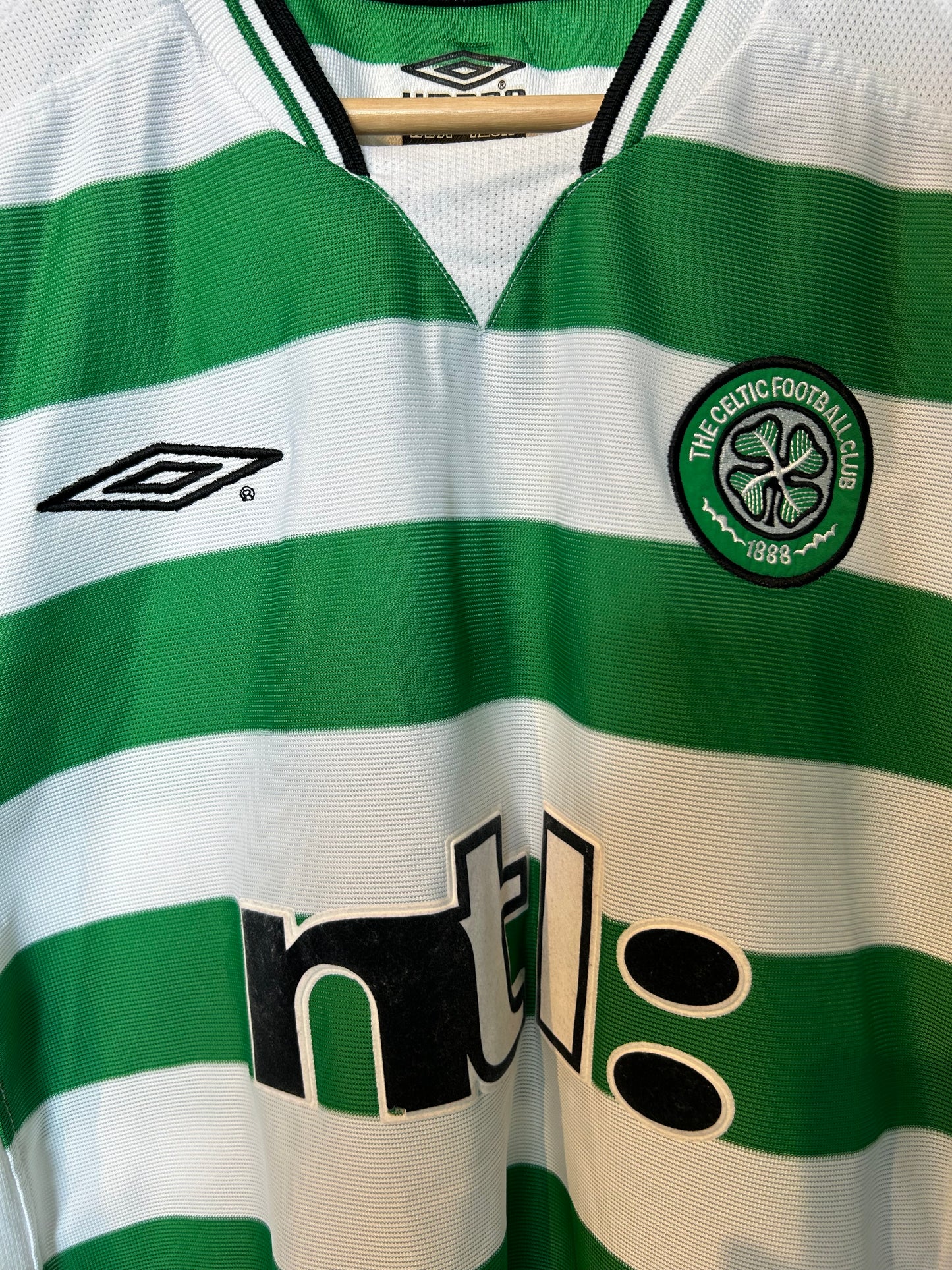 Celtic 2001-03 Home Shirt - Larsson #7 - L