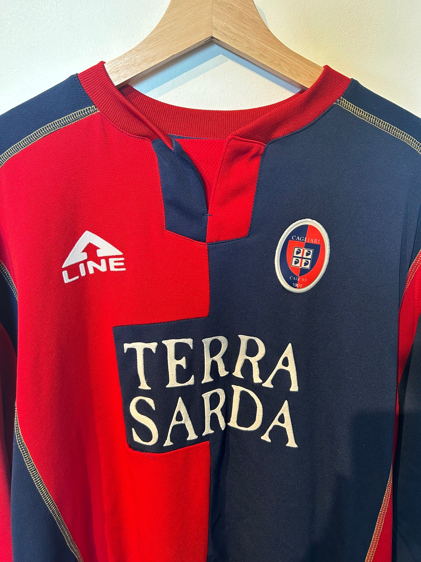 Cagliari 2003-04 Home Shirt L/S - Sabato #14 - XL