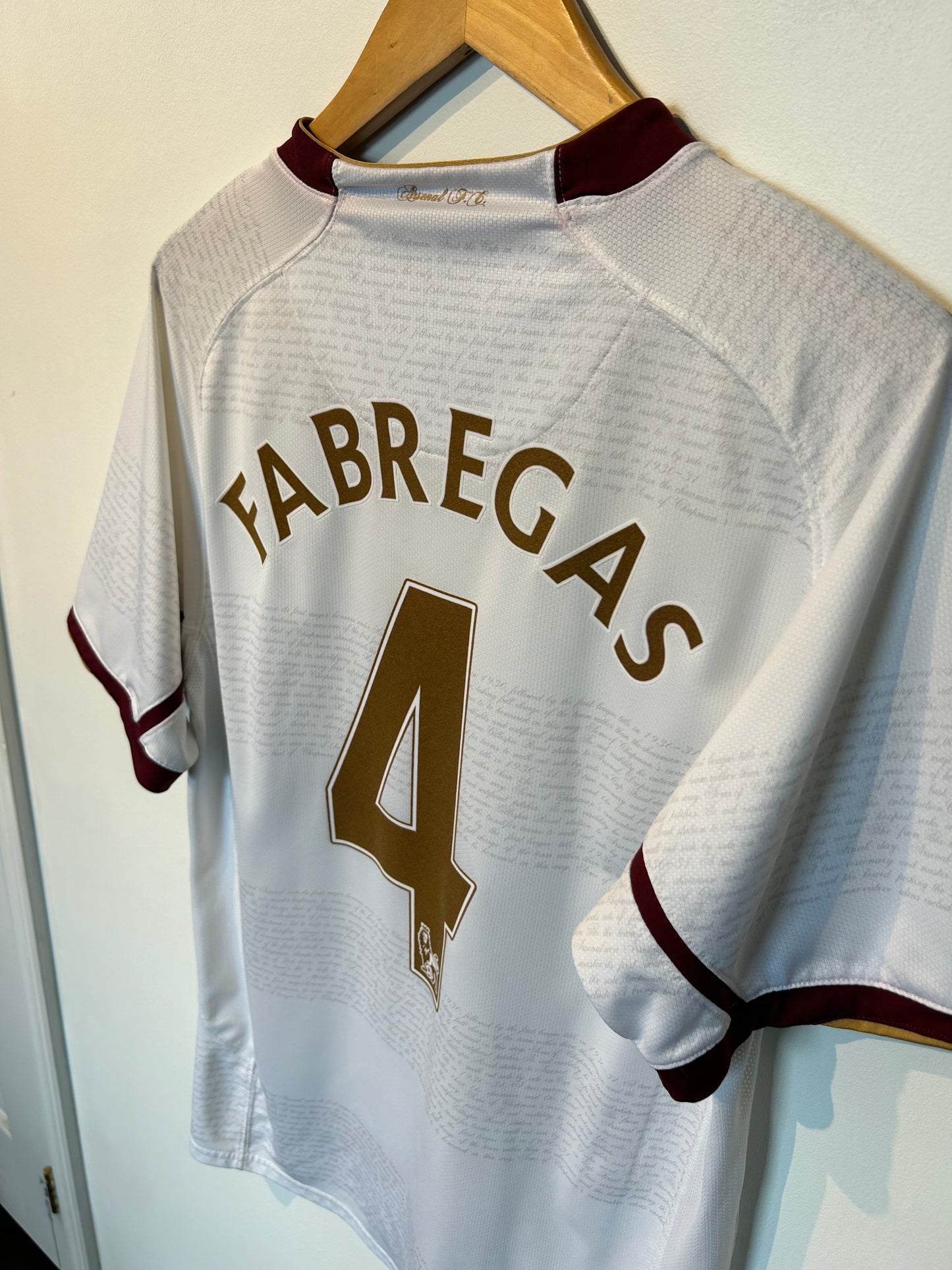 Arsenal 2007-08 Away Shirt - Fabregas #4 - M