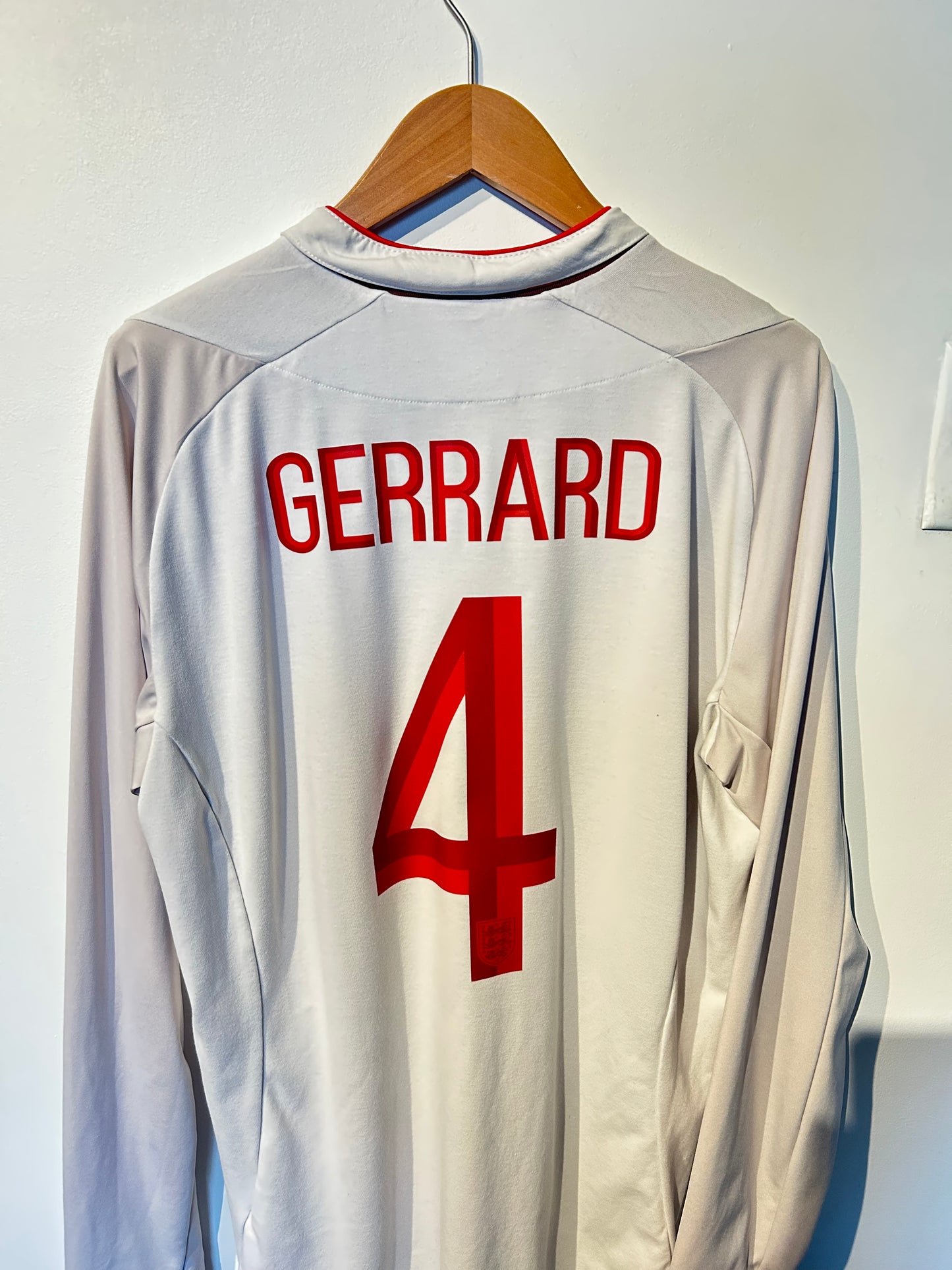 England 2012-13 Home Shirt L/S - Gerrard #4 - L