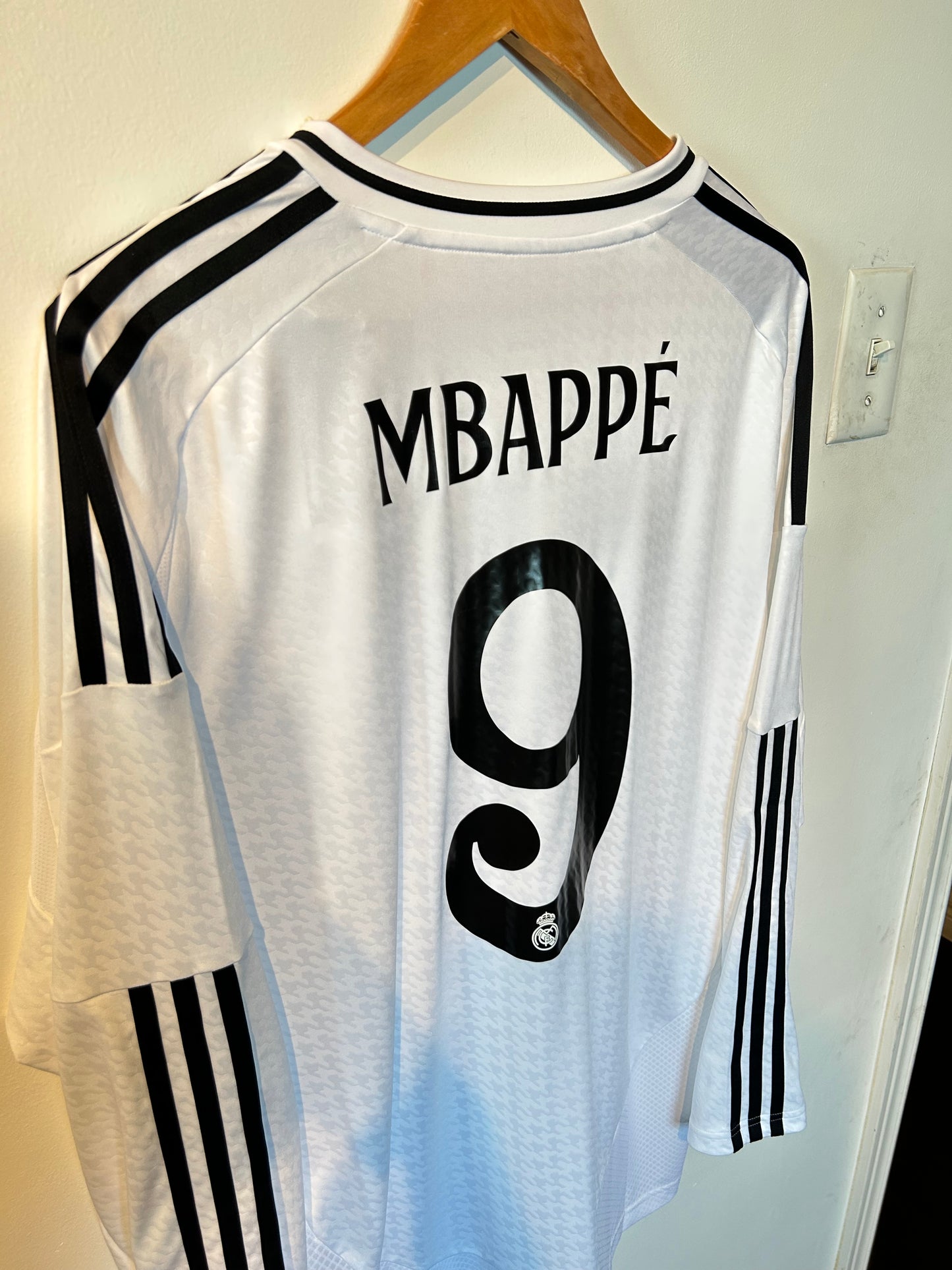 Real Madrid 2024-25 Home Shirt L/S - Mbappe #9 - XL