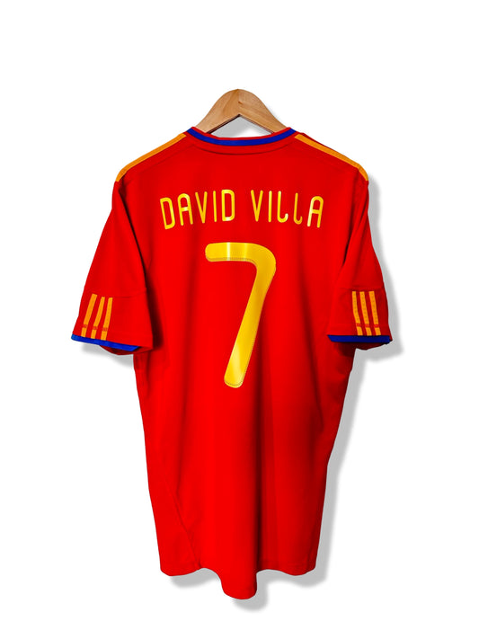 Spain 2009-10 Home Shirt - David Villa #7 - L