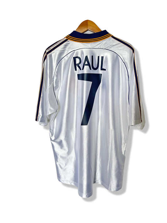 Real Madrid 1999-00 Home Shirt - Raul #7 - L