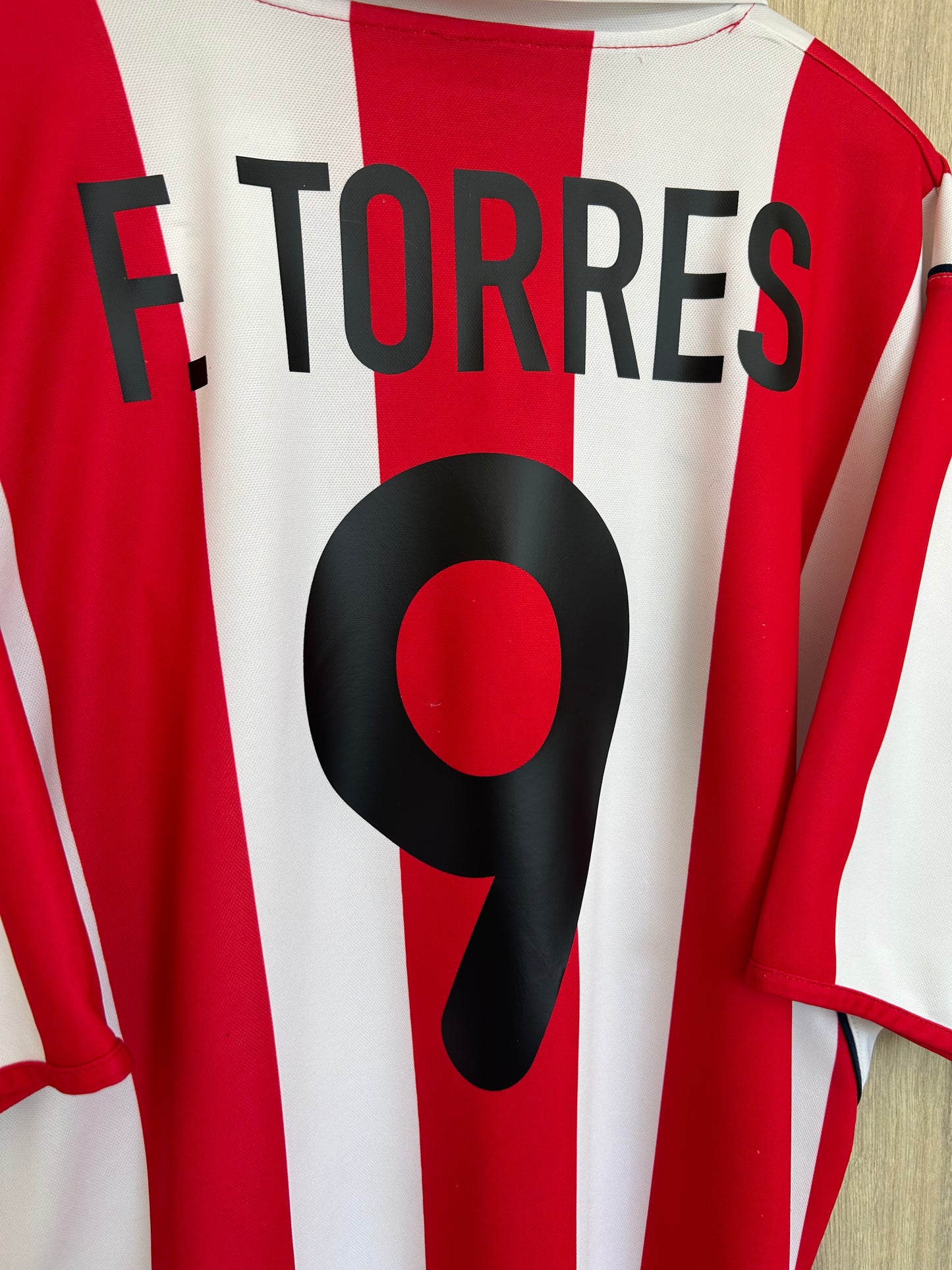Atletico Madrid 2001-02 Home Shirt - F. Torres #9 - XL