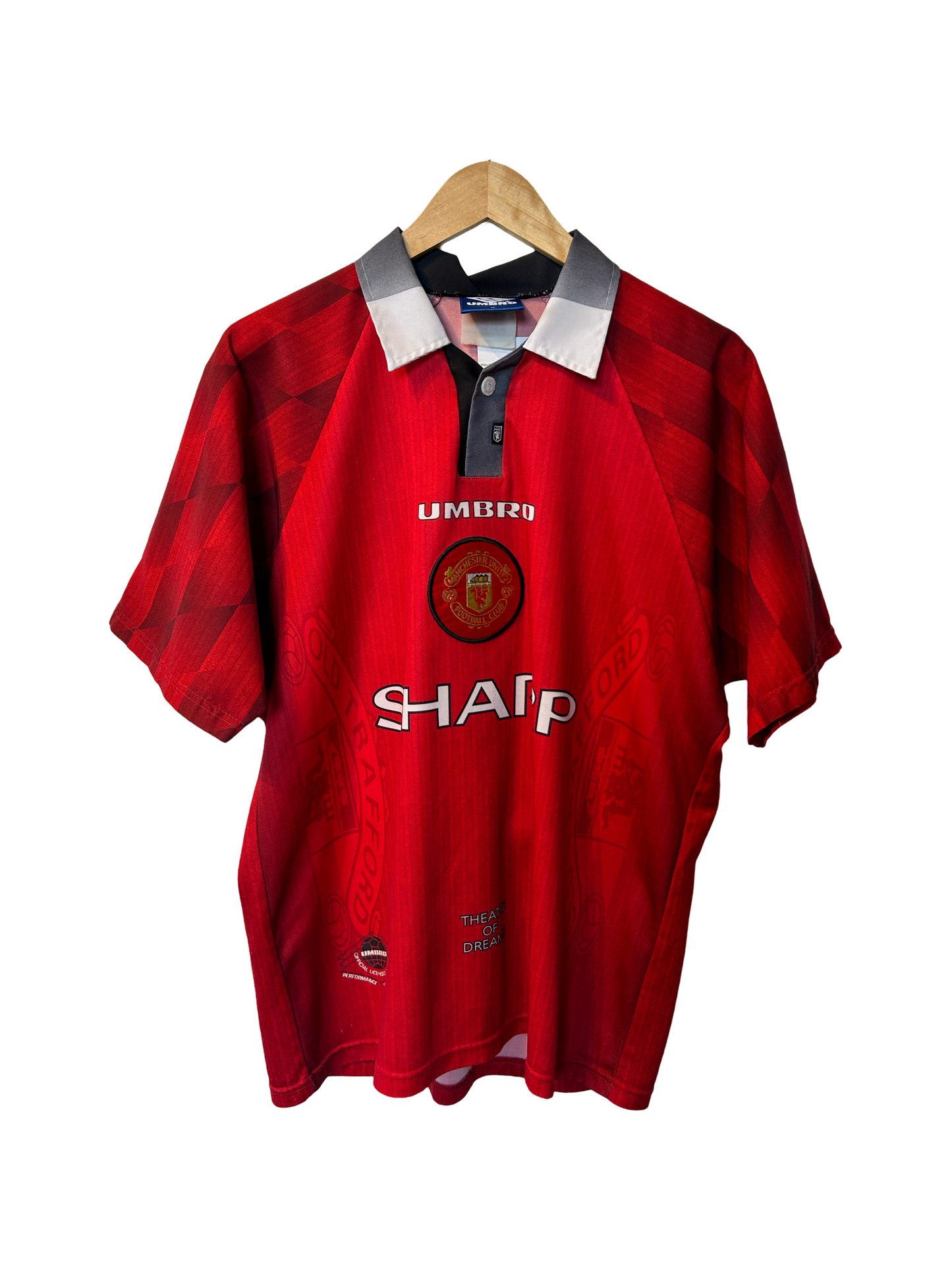 Manchester United 1996-97 Home Shirt, #20 Solskjaer - M