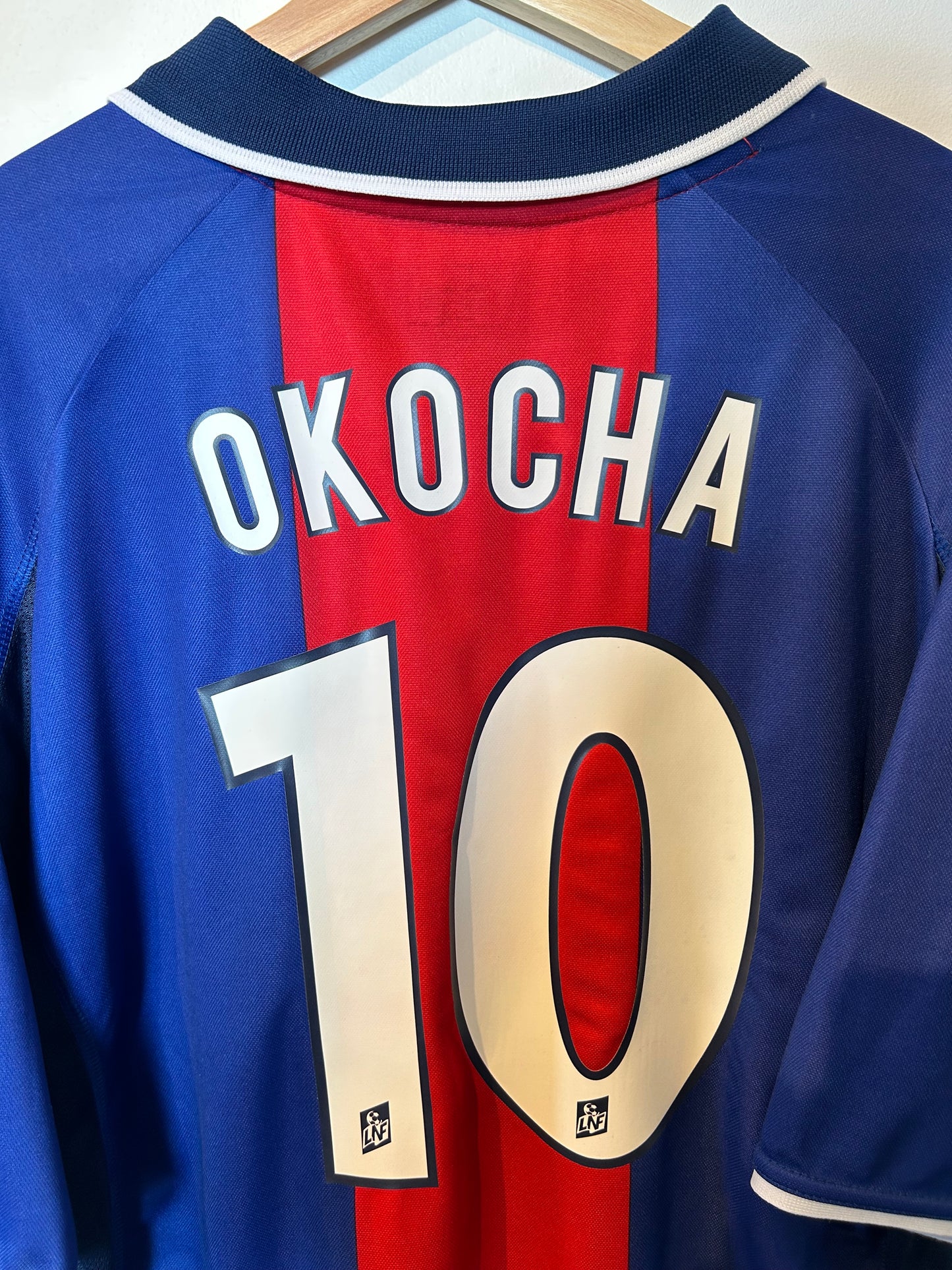 PSG 2000-01 Home Shirt - Jay-Jay Okocha #10 - XL
