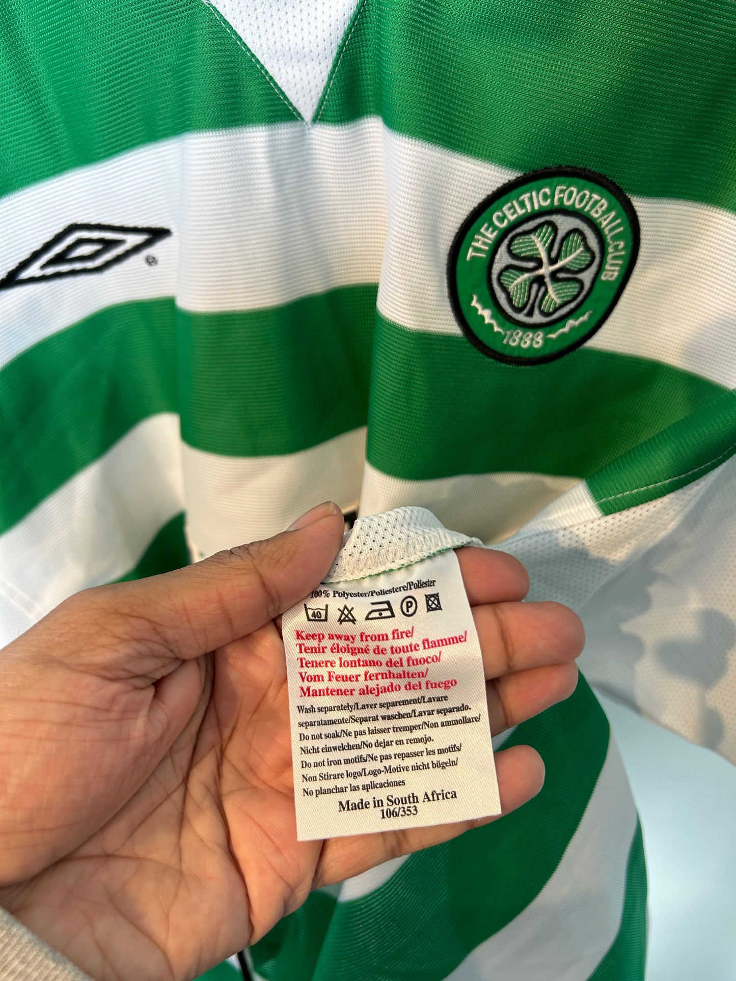 Celtic 2001-03 Home Shirt - Larsson #7 - L