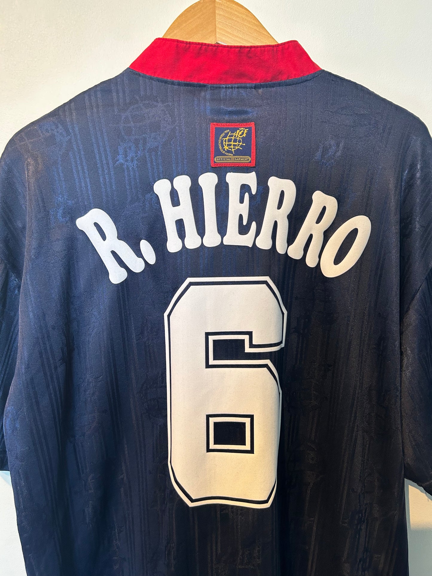 Spain 1996-98 Away Shirt - Hierro #6 - XL