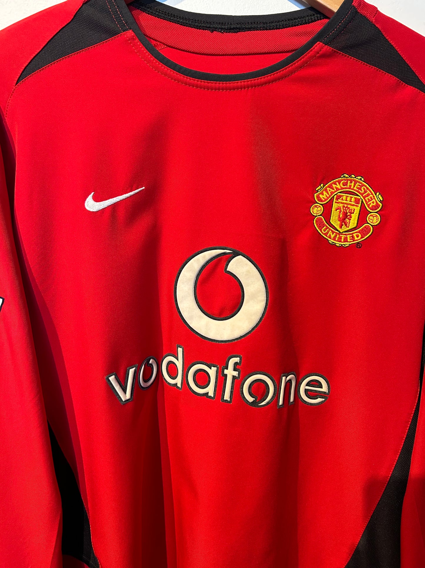 Manchester United 2002-04 Home Shirt L\S - Ronaldo #7 - S