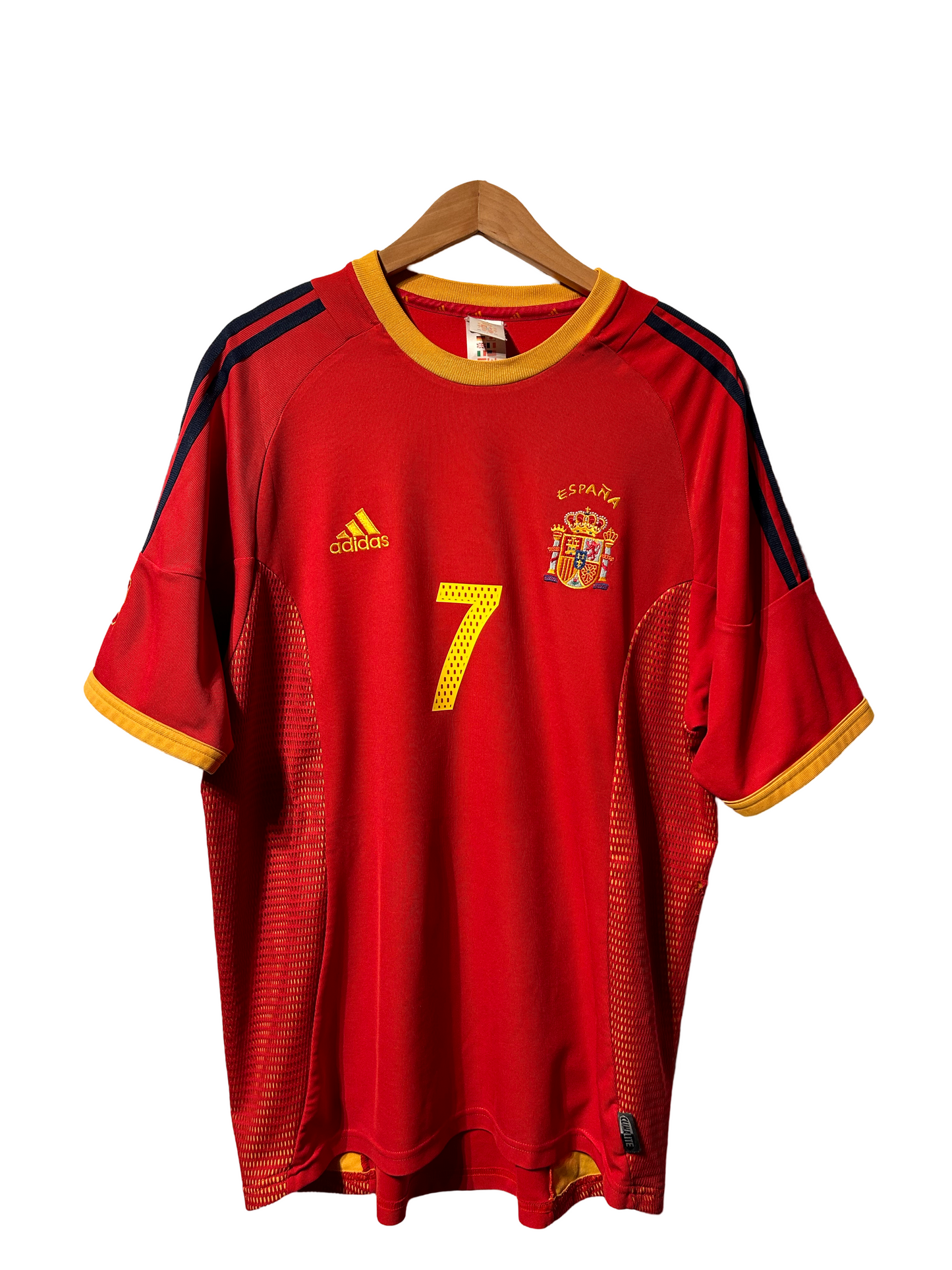 Spain 2002-04 Home Shirt, #7 Raul - L