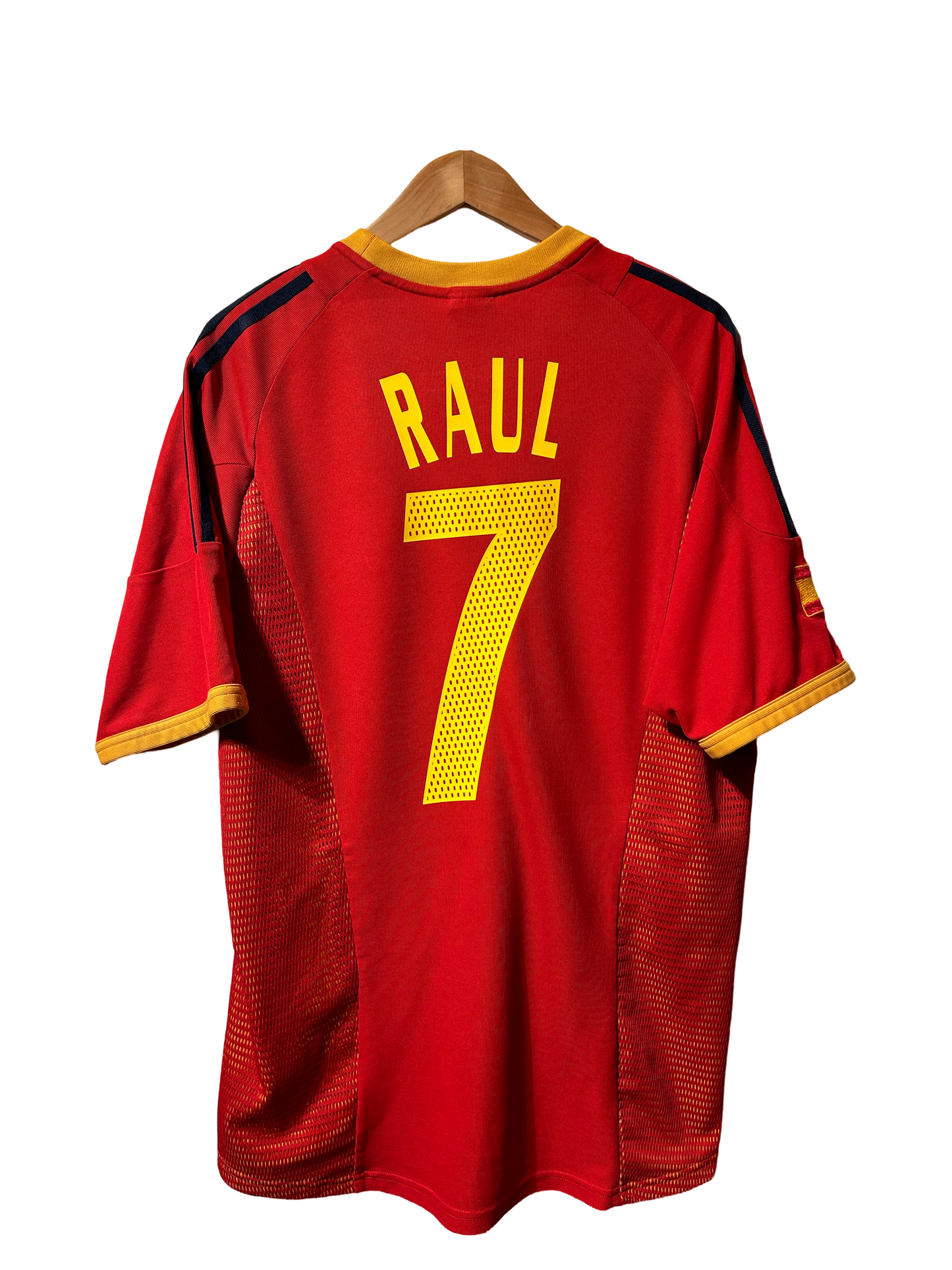 Spain 2002-04 Home Shirt, #7 Raul - L