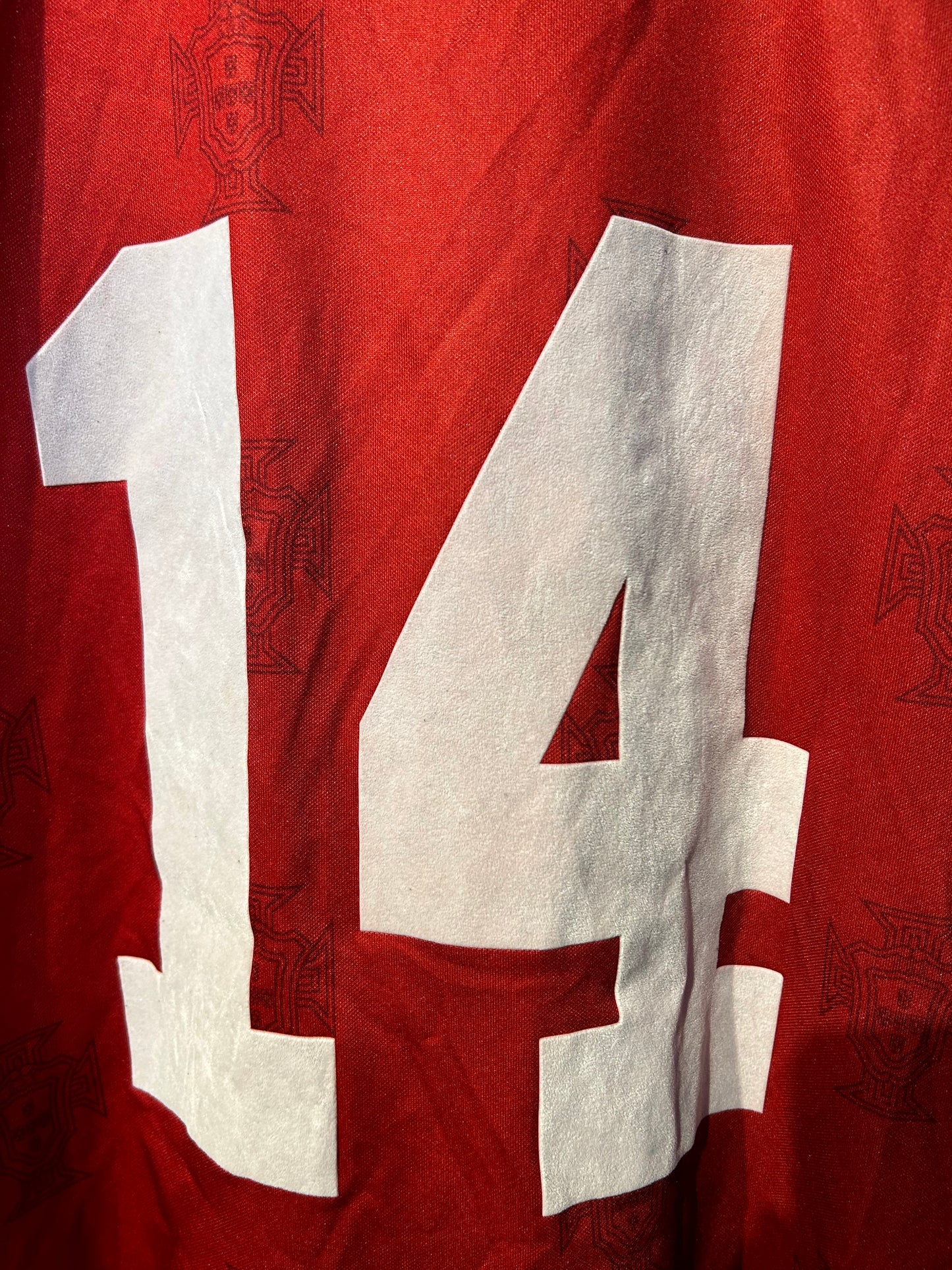 Portugal 1995-96 Home Shirt - Match Worn #14 - L