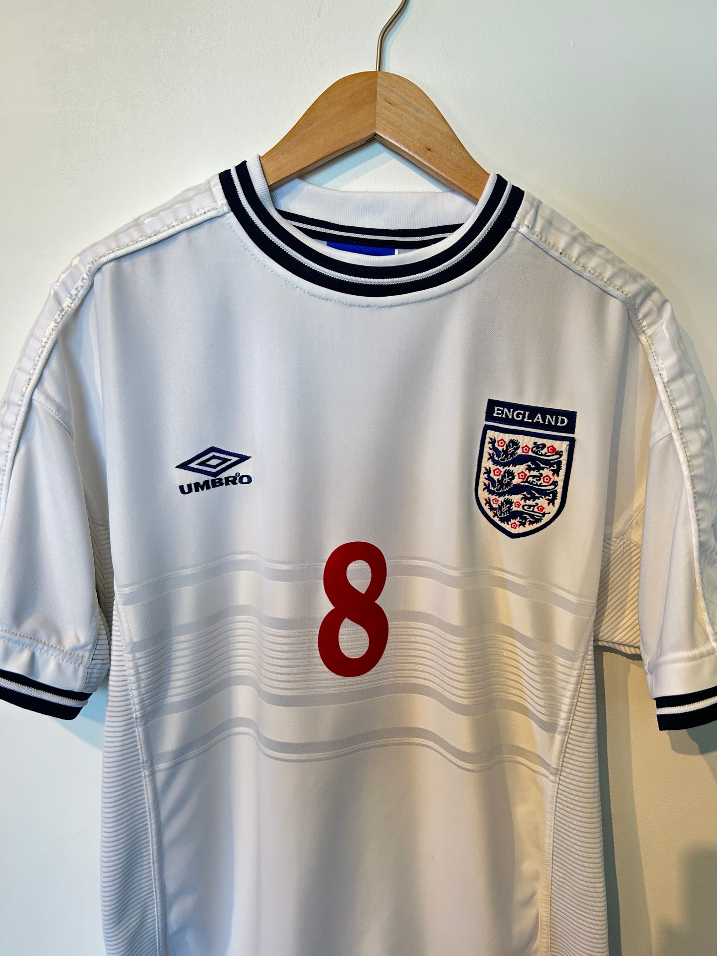 England 1999-01 Home Shirt - Scholes #8 - M