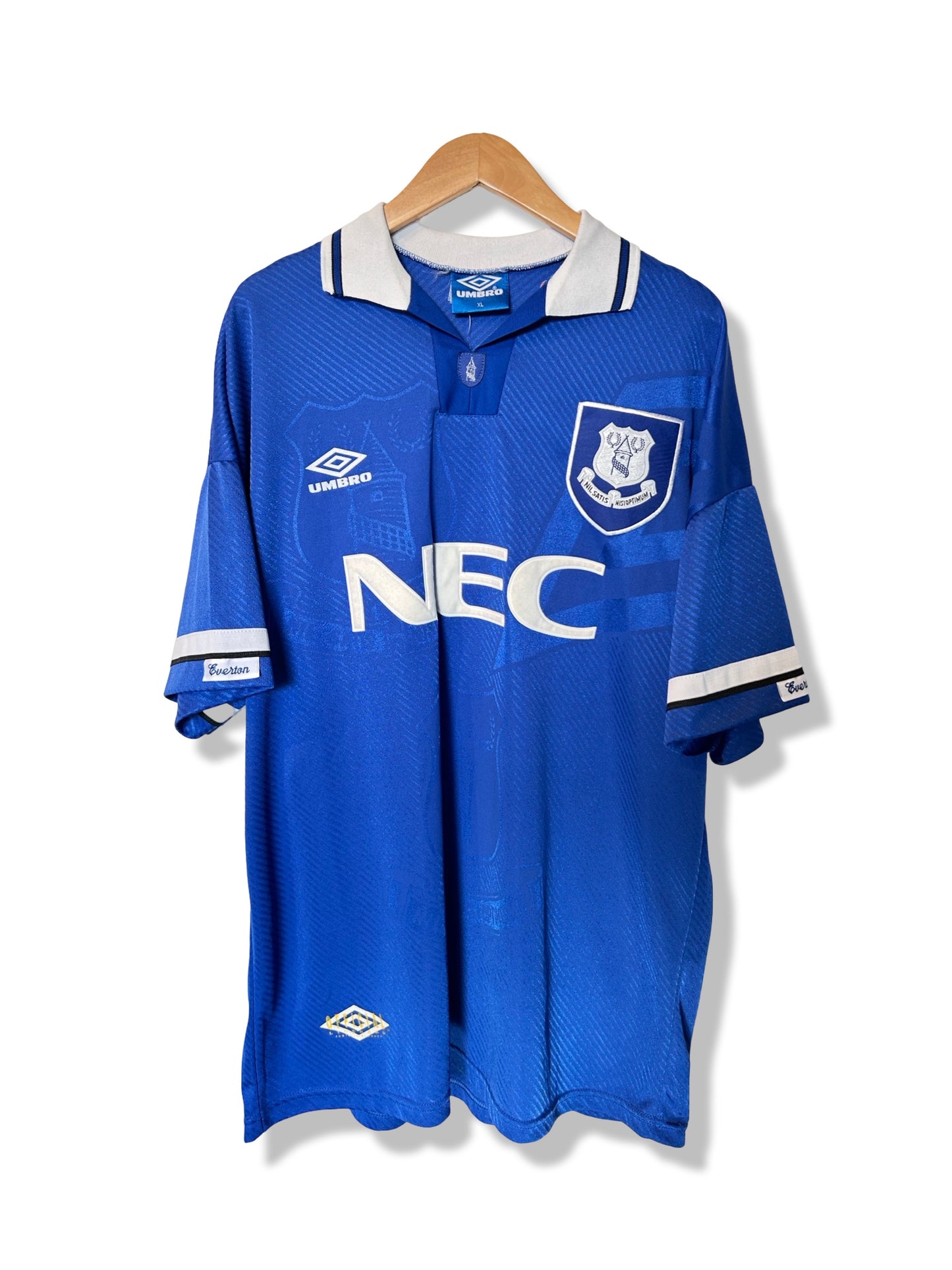 Everton 1993-95 Home Shirt - Ferguson #9 - XL