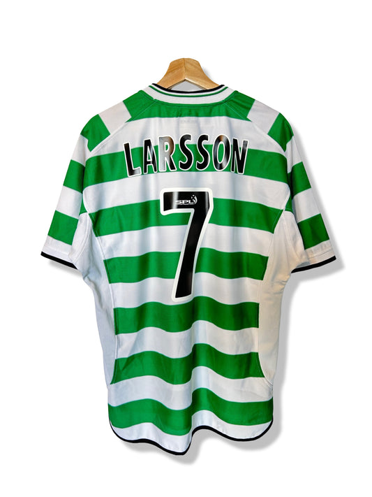 Celtic 2001-03 Home Shirt - Larsson #7 - L