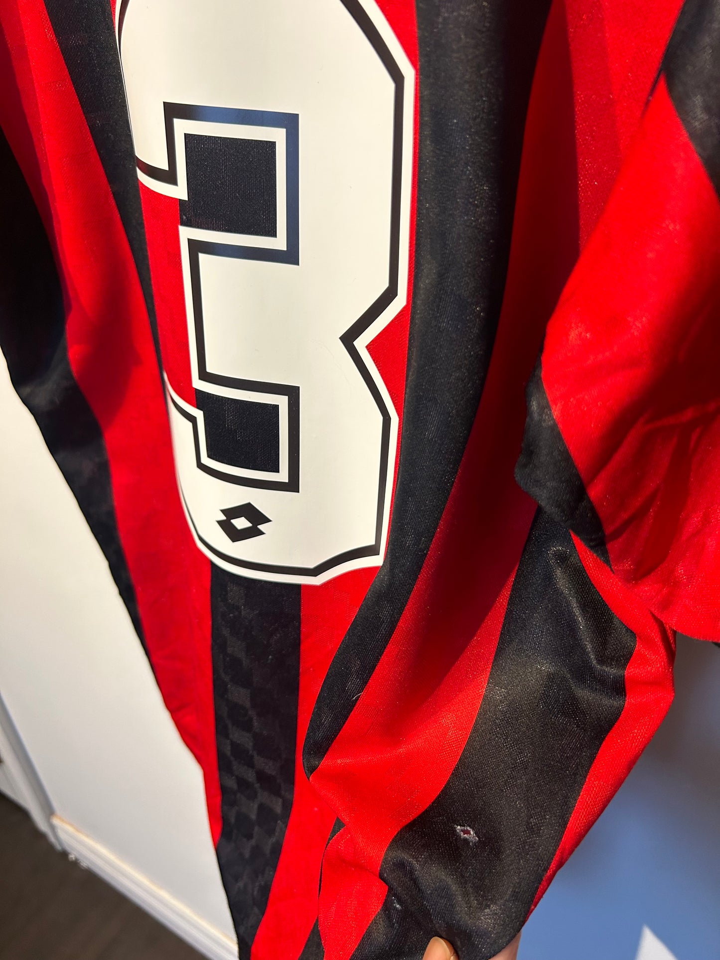 AC Milan 1995-96 Home Shirt - Maldini #3 - S