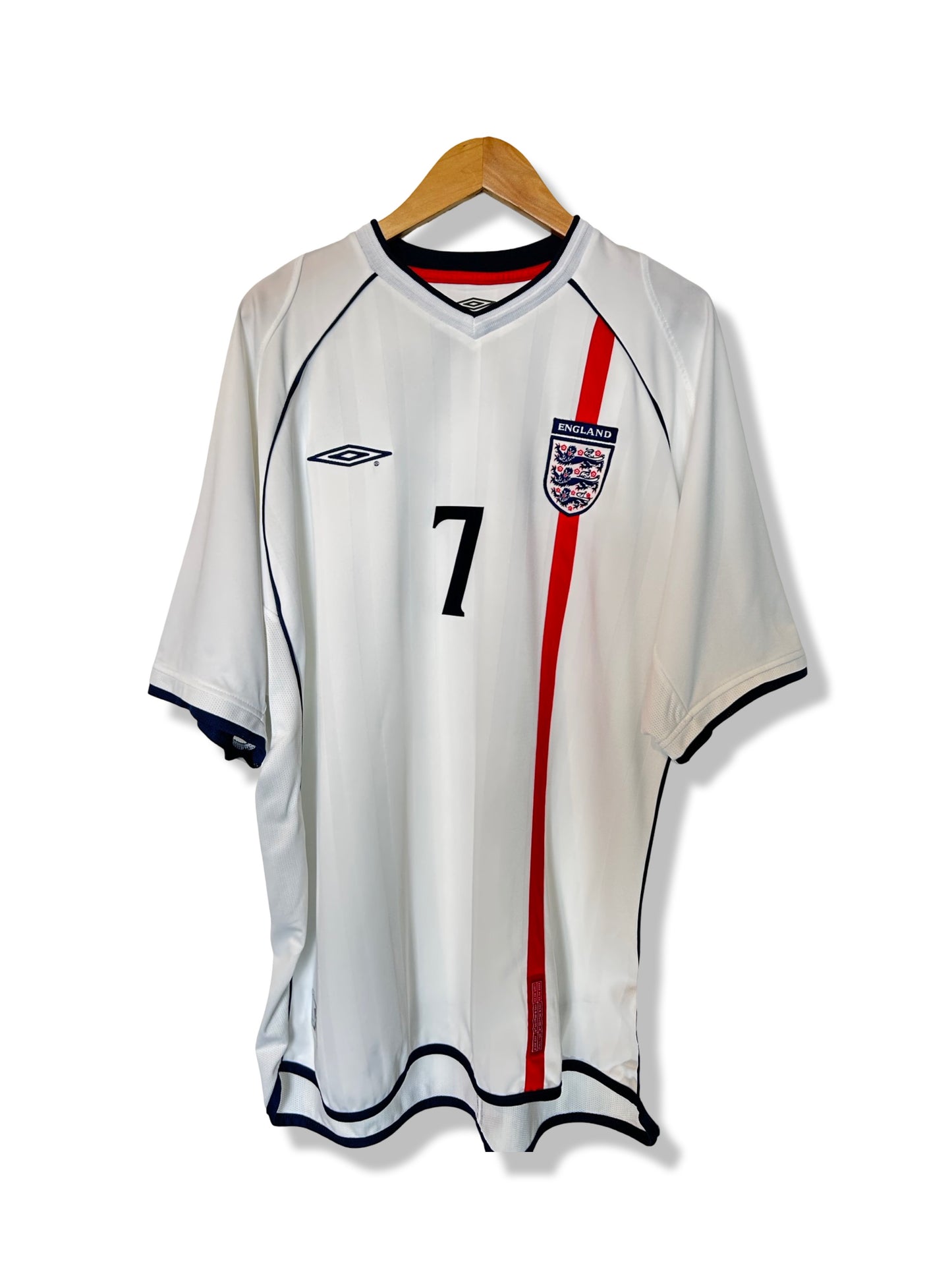 England 2001-03 Home Shirt - Beckham #7 - XXL
