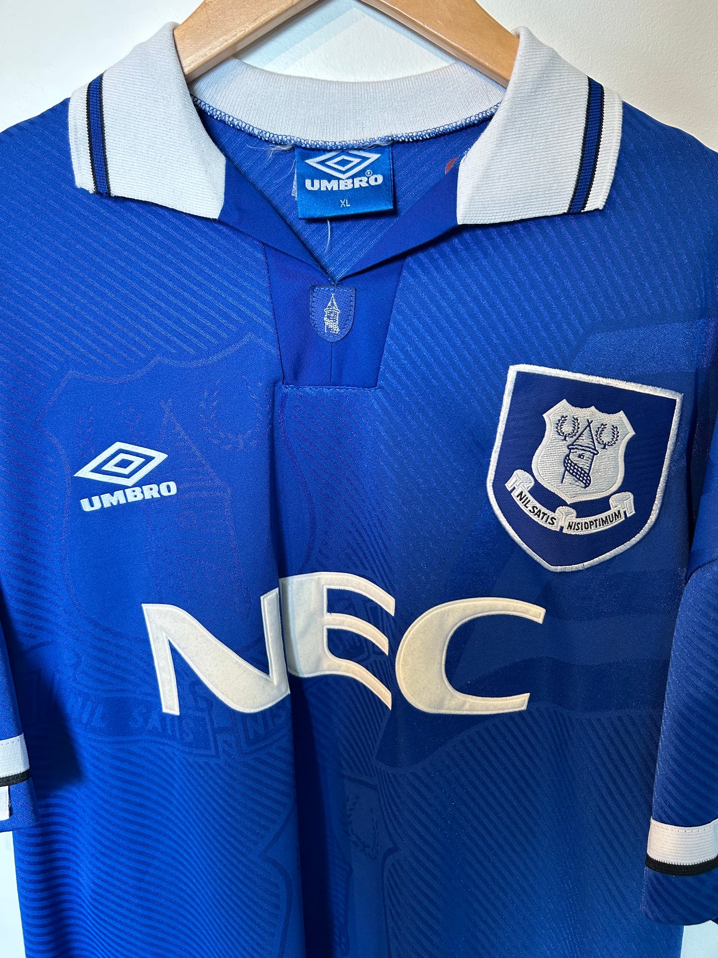 Everton 1993-95 Home Shirt - Ferguson #9 - XL