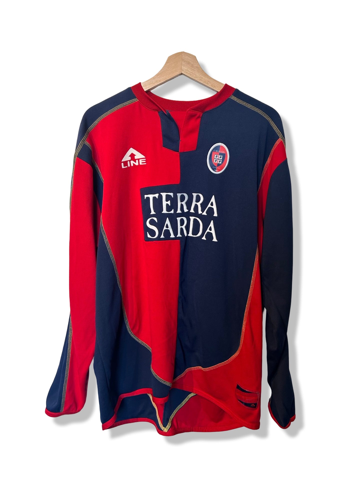 Cagliari 2003-04 Home Shirt L/S - Sabato #14 - XL