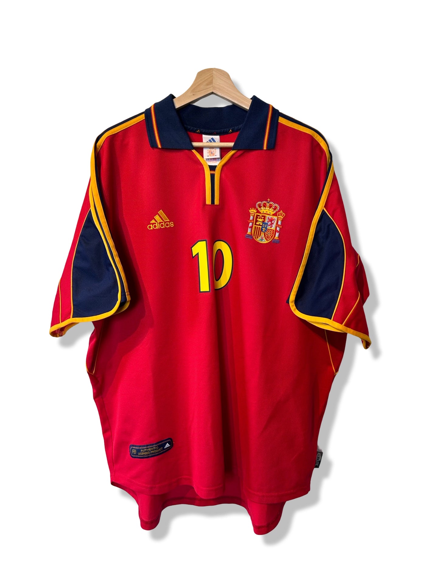 Spain 1999-02 Home Shirt - Raul #10 - XL