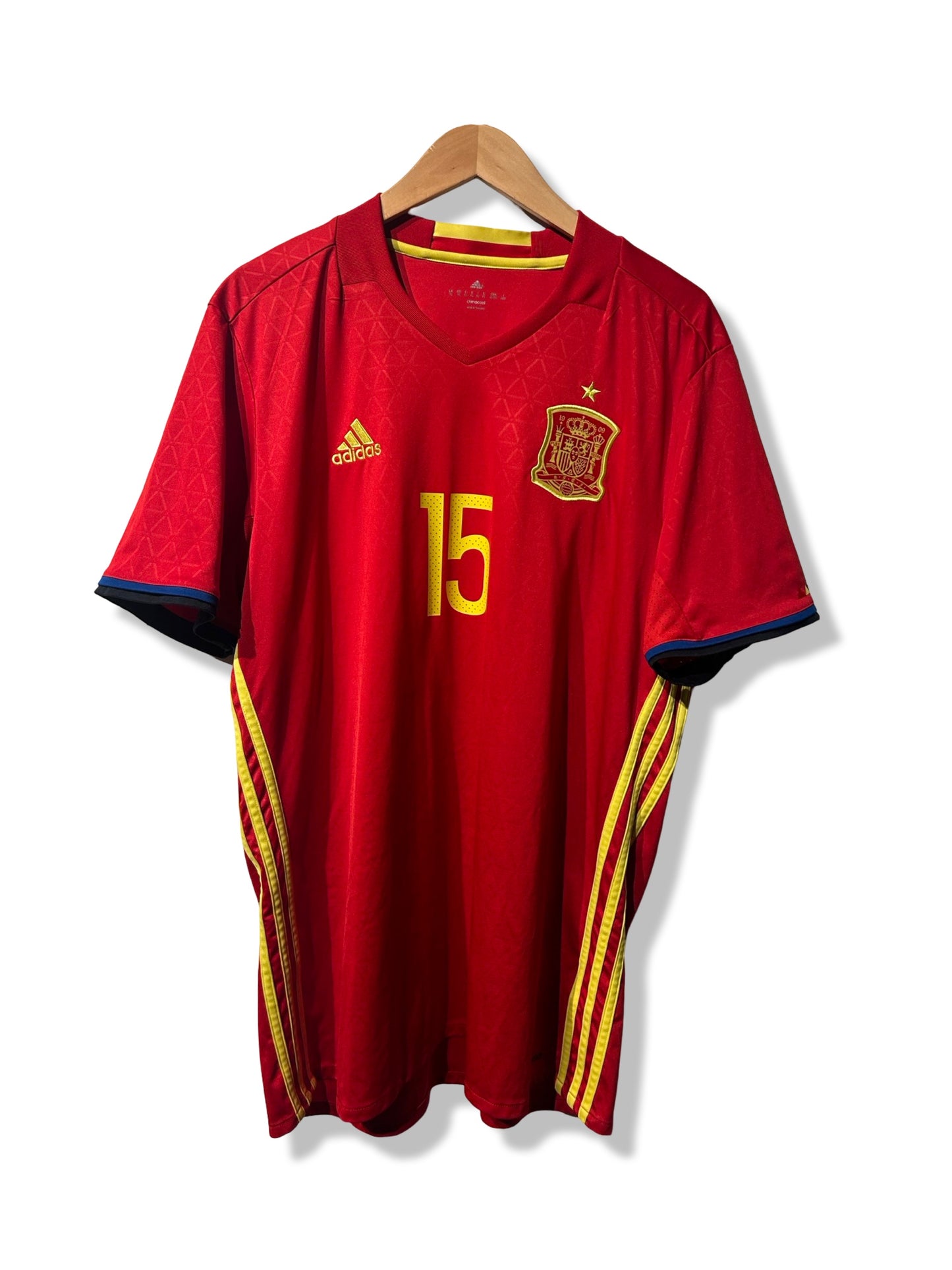 Spain 2016 Home Shirt - Ramos #15 - XL