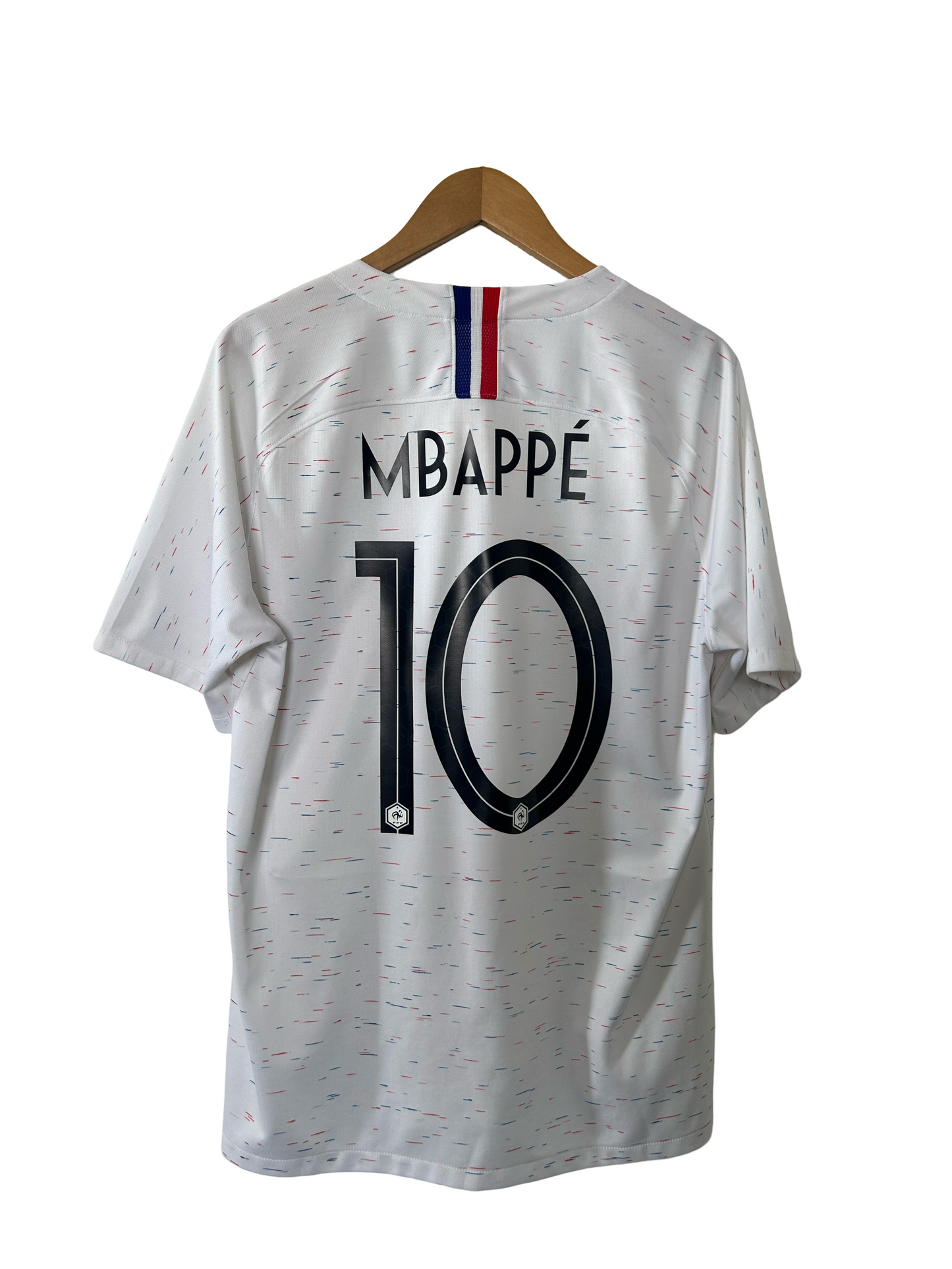 France 2018 Away Shirt, #10 Kylian Mbappé - L