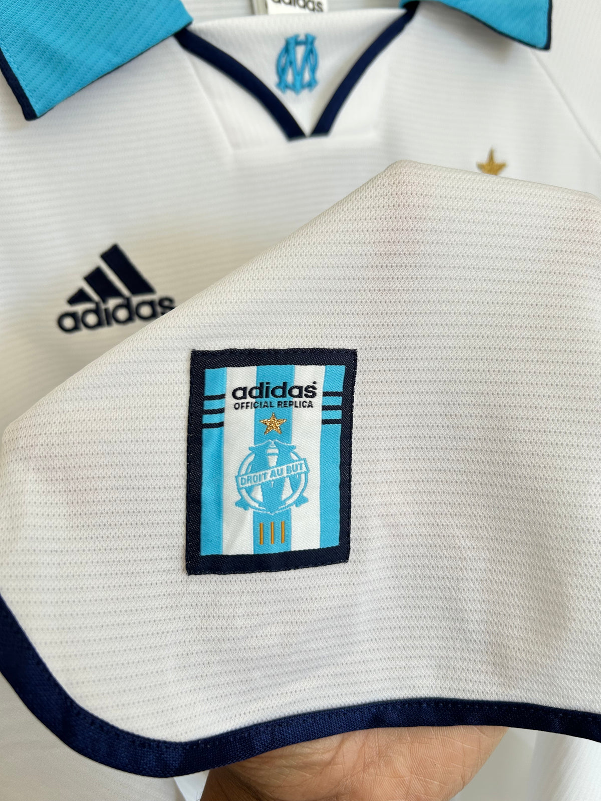 Marseille 1998-99 Home Shirt - Pires #7 - L
