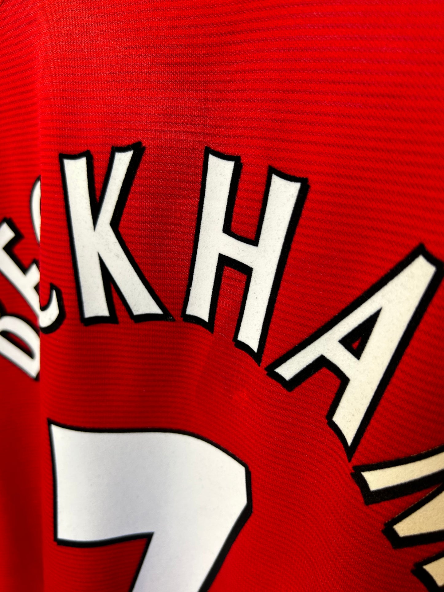 Manchester United 2000-02 Home Shirt L/S - Beckham #7 - L