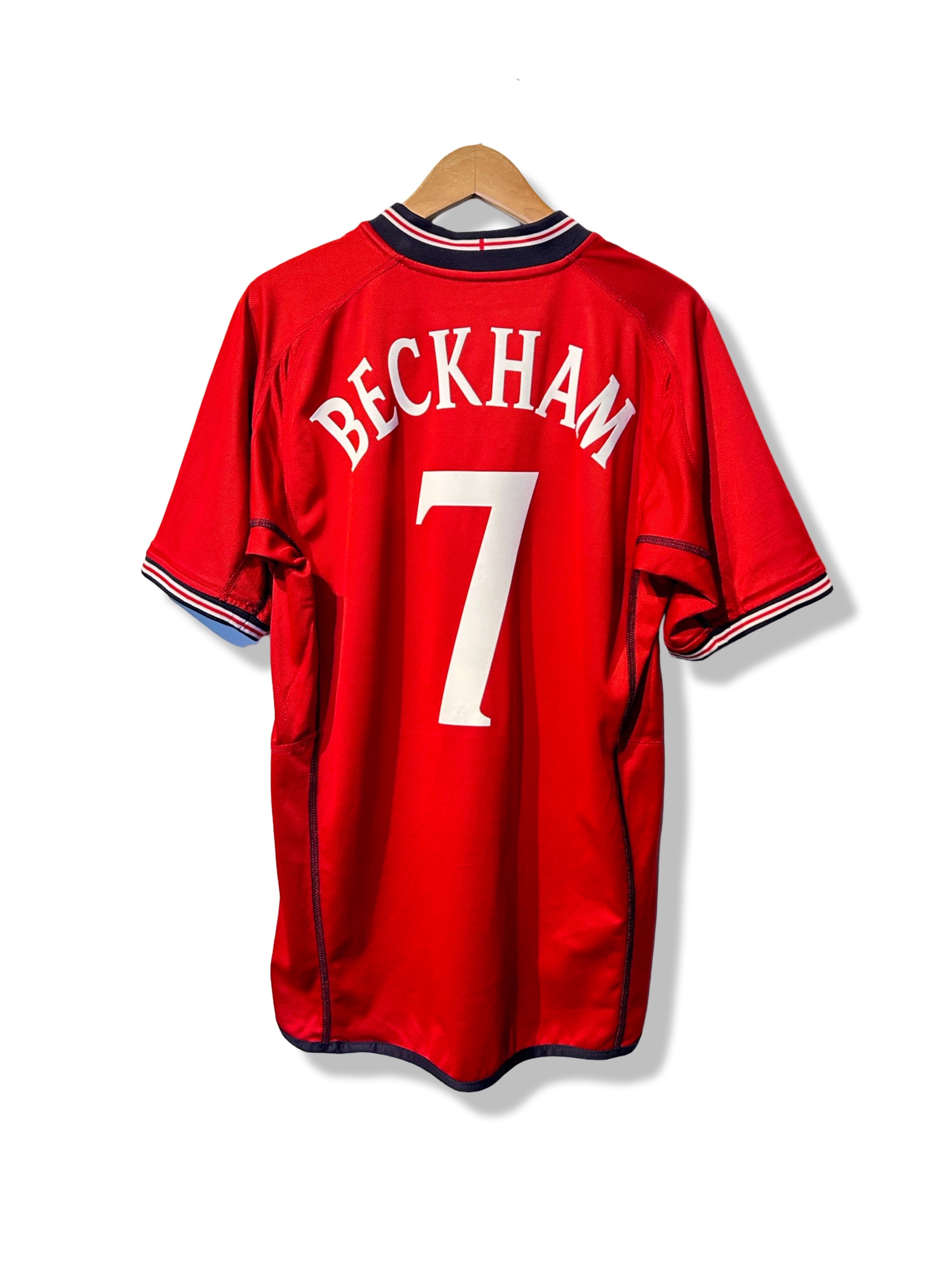 England 2002-04 Away Shirt - Beckham #7 - L – Football Heaven
