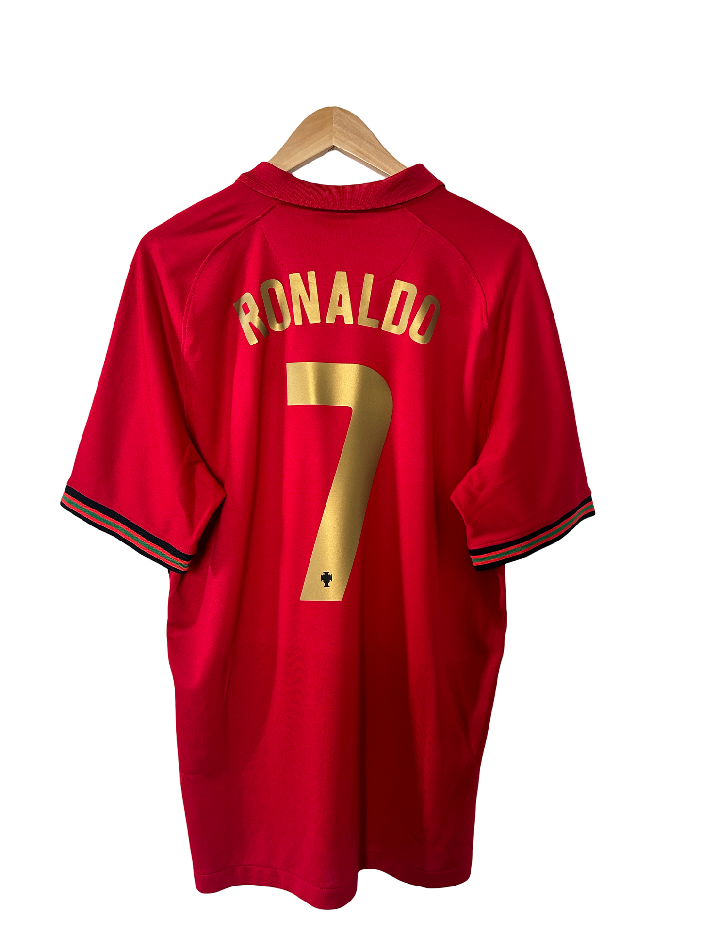 Portugal 2020-21 Home Shirt, #7 Cristiano Ronaldo - L