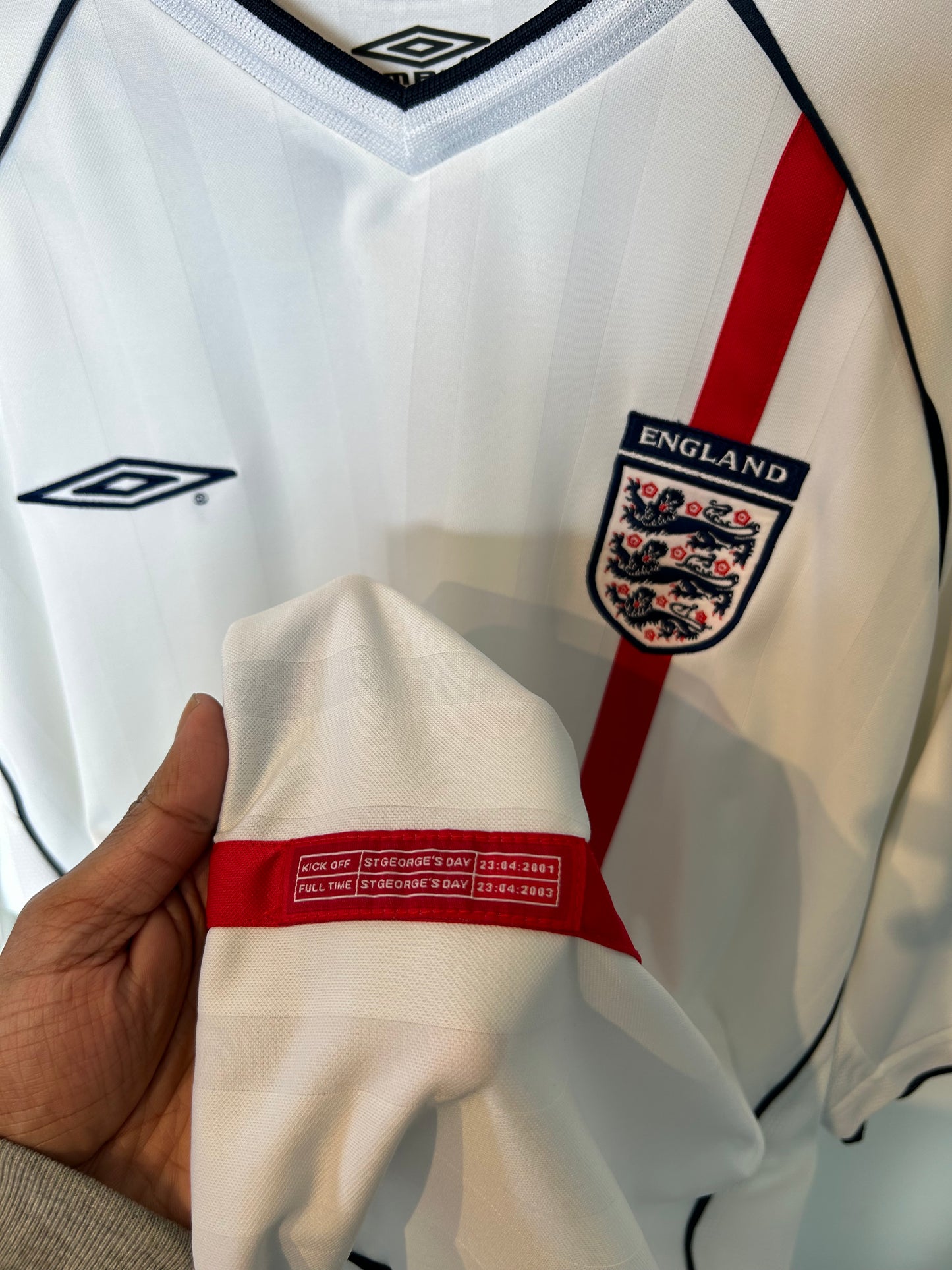 England 2001-03 Home Shirt - Beckham #7 - XXL