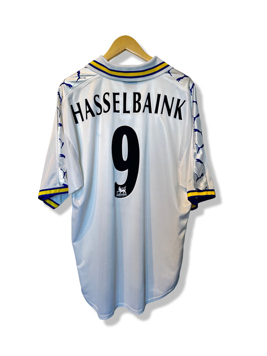 Leeds 1998-00 Home Shirt - Hasselbaink #9 - L