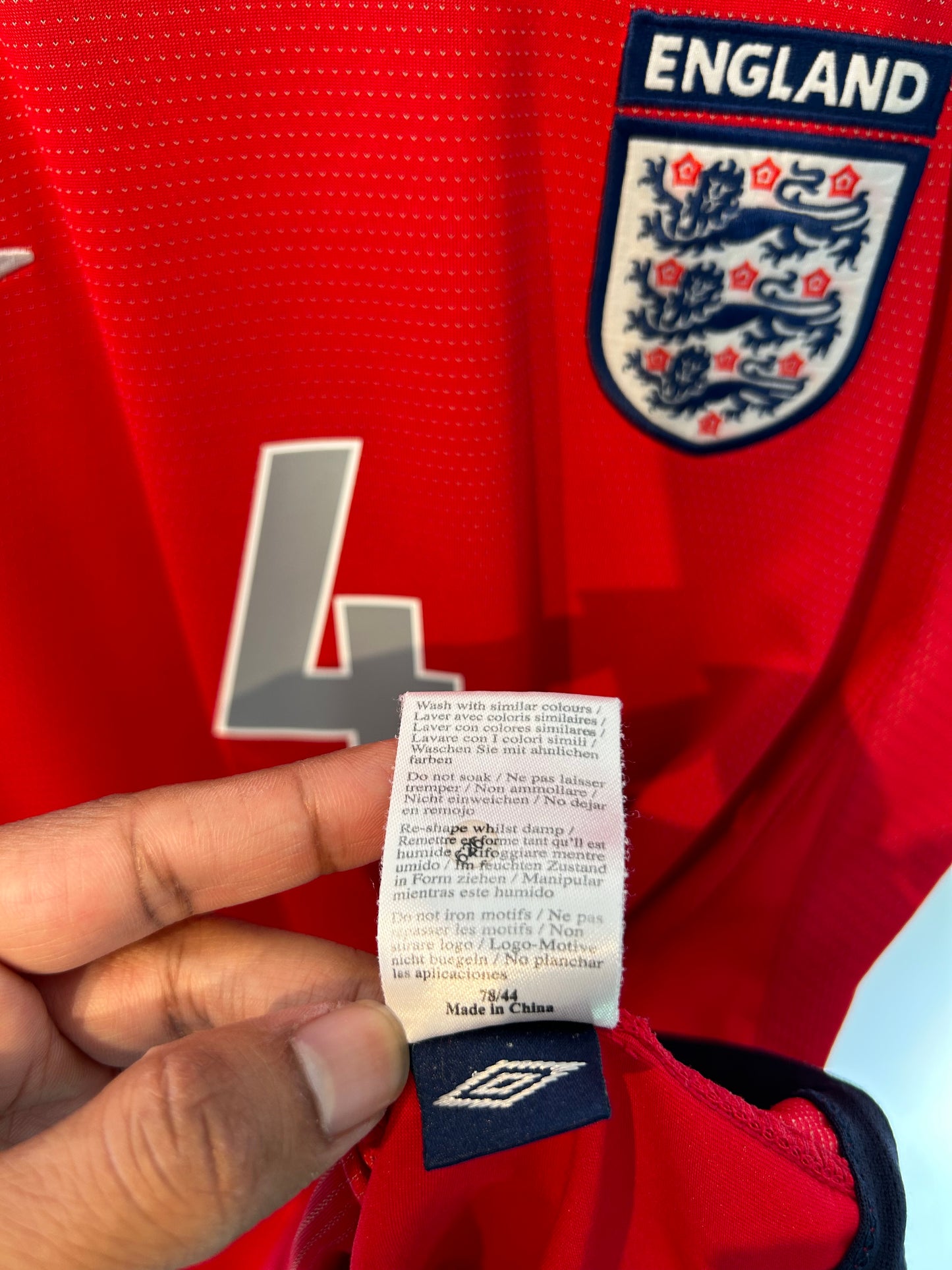England 2004-06 Away Shirt - Gerrard #4 - S
