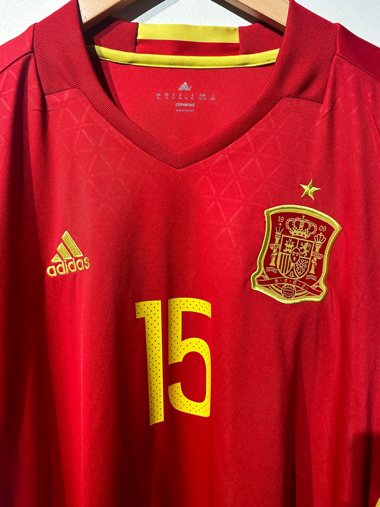 Spain 2016 Home Shirt - Ramos #15 - XL
