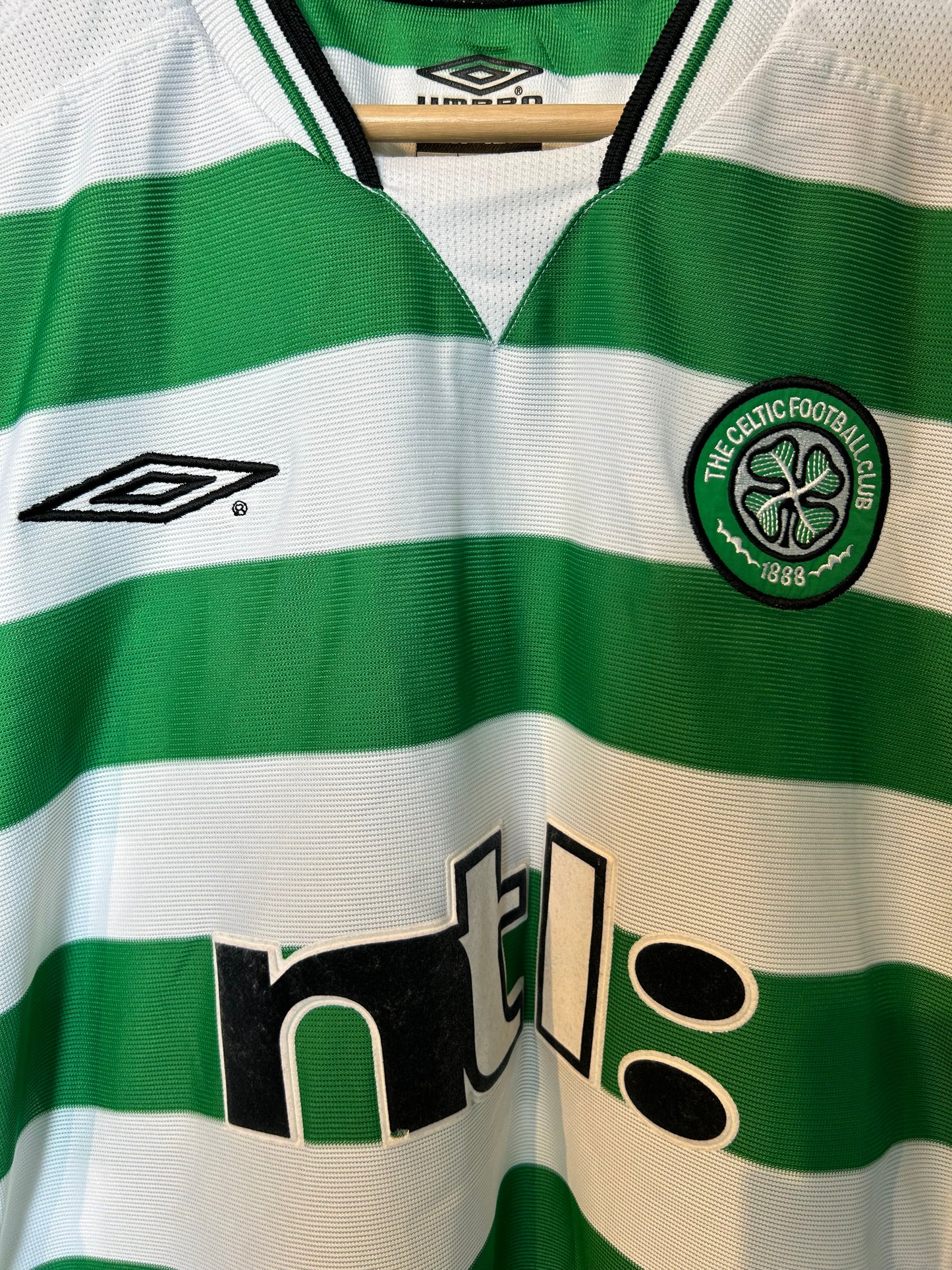 Celtic 2001-03 Home Shirt - Larsson #7 - L