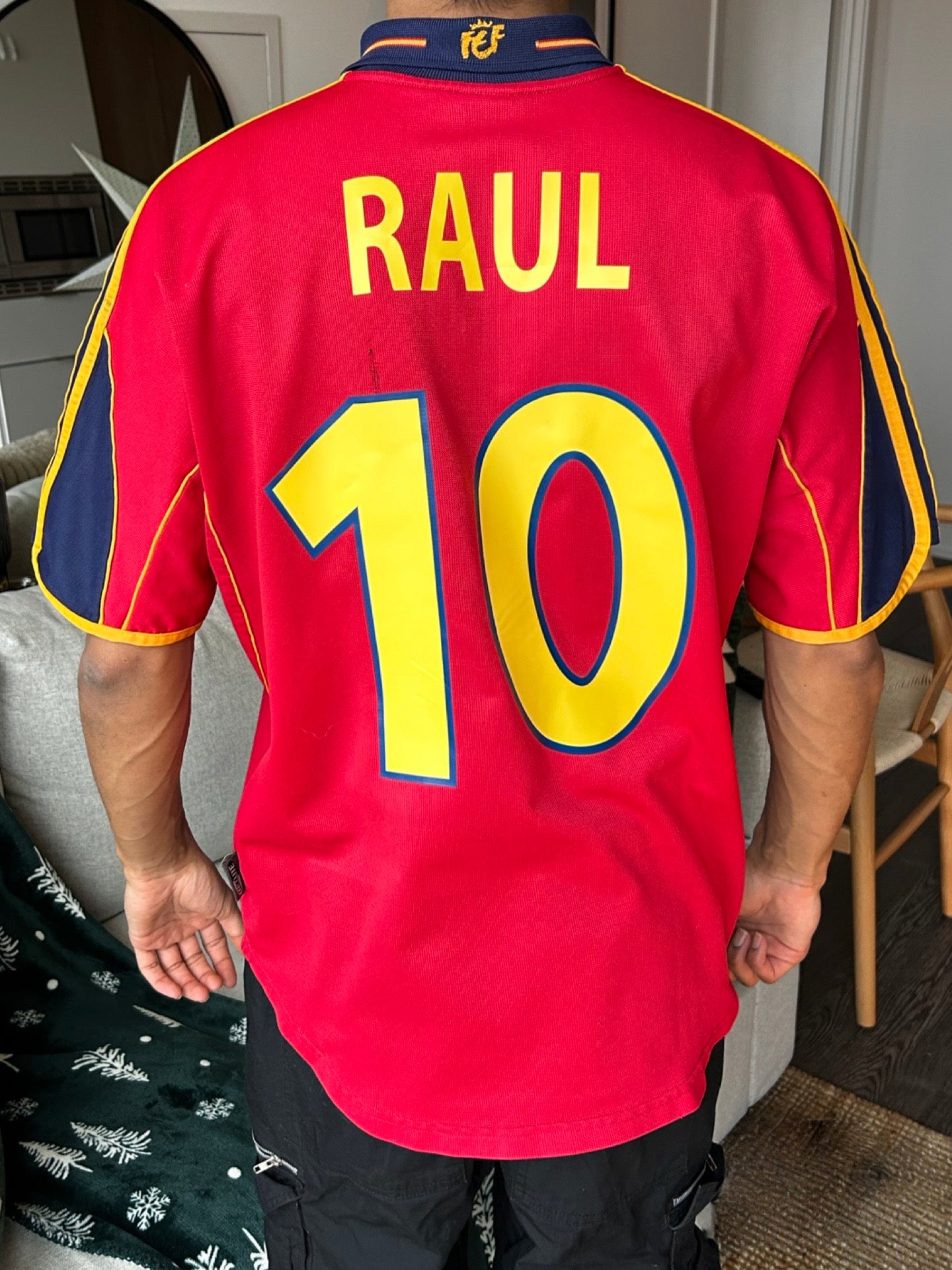 Spain National Team 2000-02 Home Shirt, #10, Raul - L