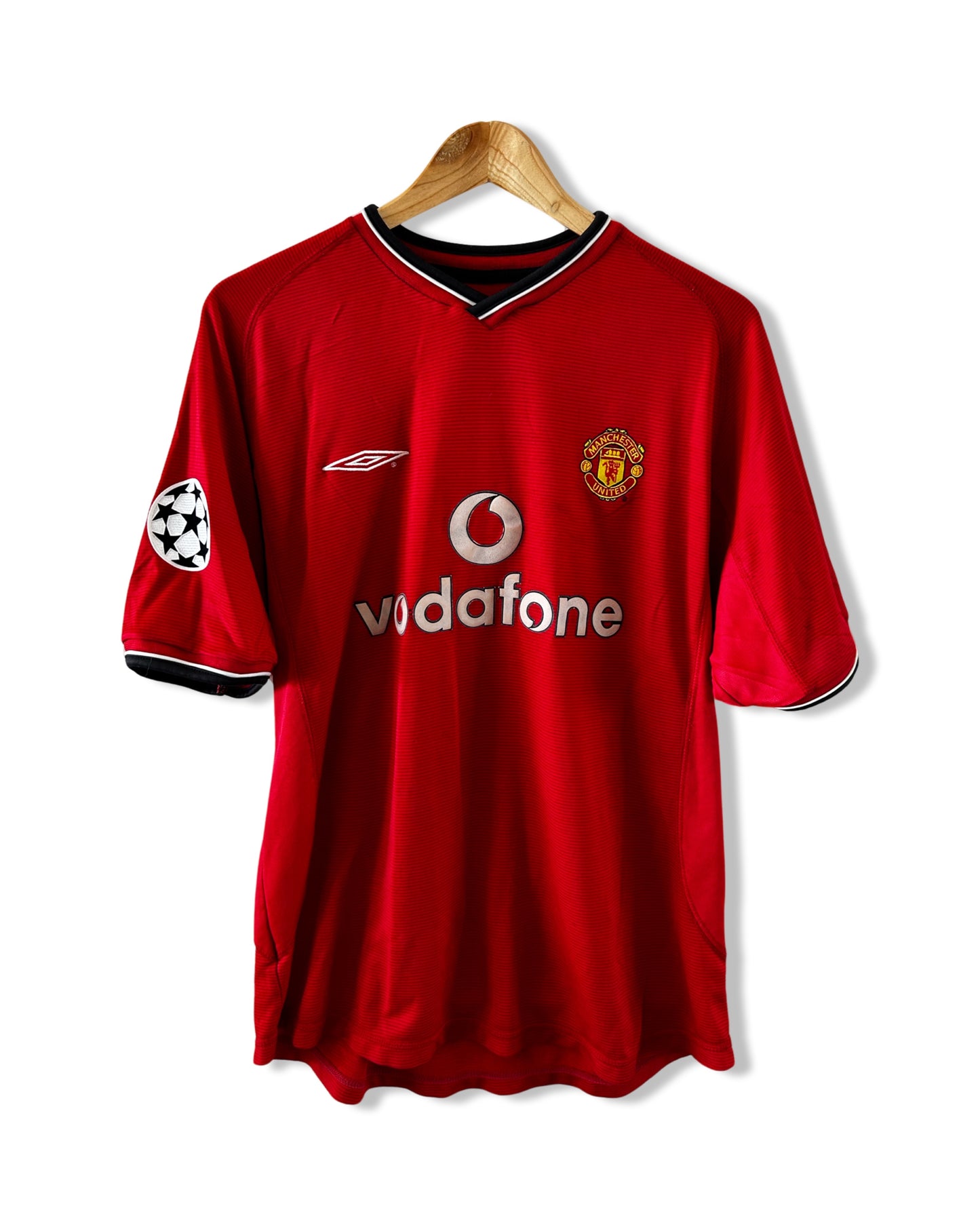 Manchester United 2001-02 Home Shirt, #7 David Beckham - M