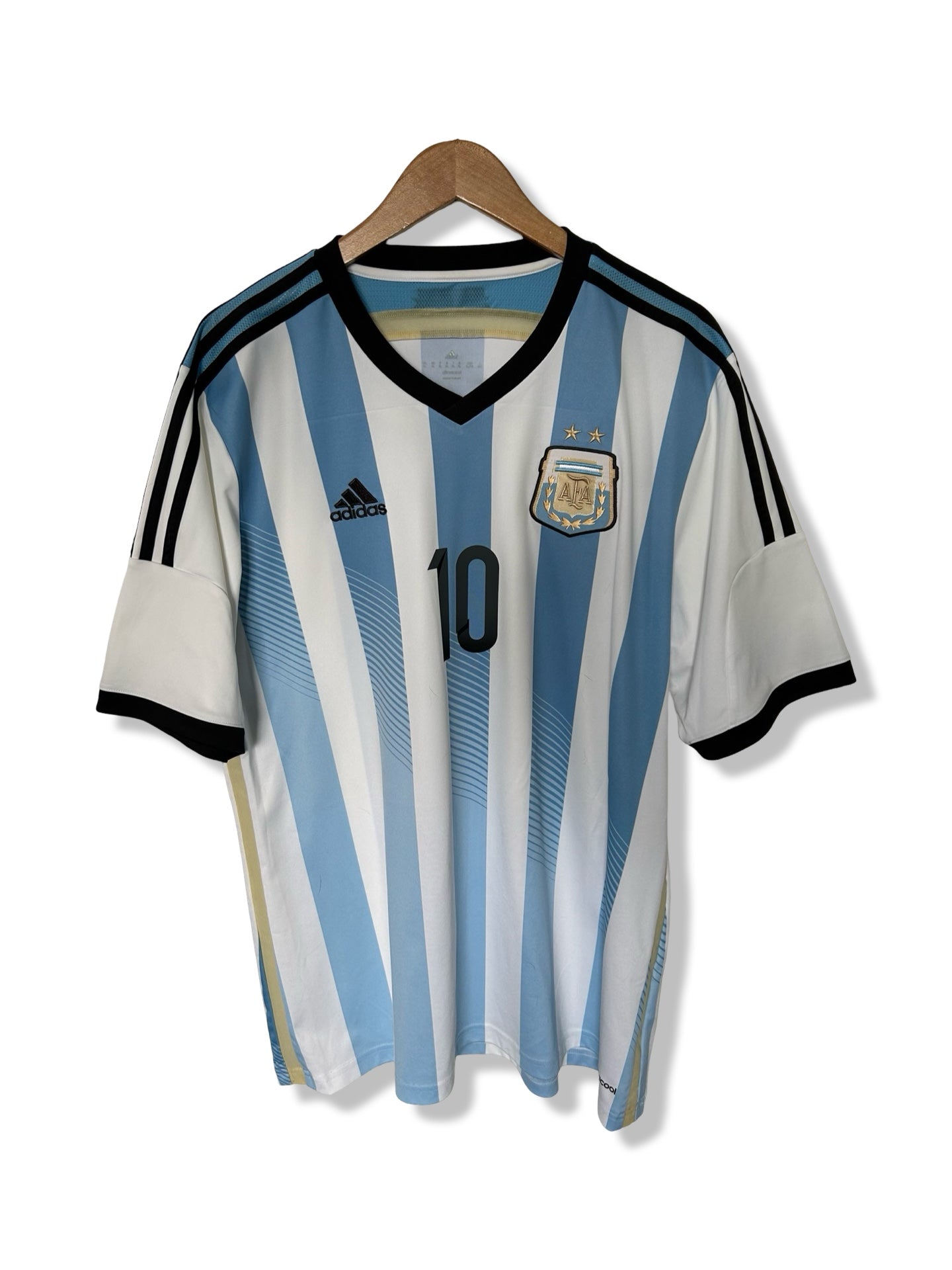 Argentina National Team 2014 Home Shirt, #10 Lionel Messi - XL