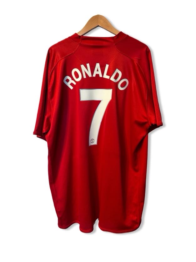 Manchester United 2007-08 Home Shirt, #7 Cristiano Ronaldo - 3XL