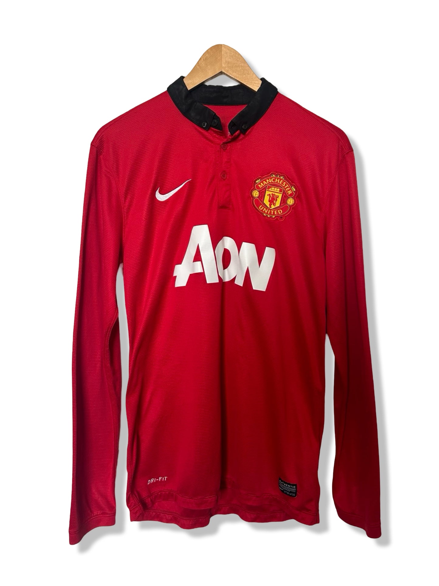 Manchester United 2013-14 Home Shirt, #20 Robin Van Persie - M (LS)