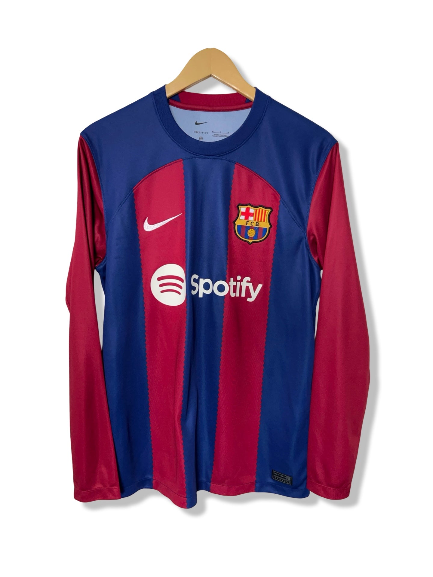 FC Barcelona 2023-24 Home Shirt, #27 Lamine Yamal - M (L/S)