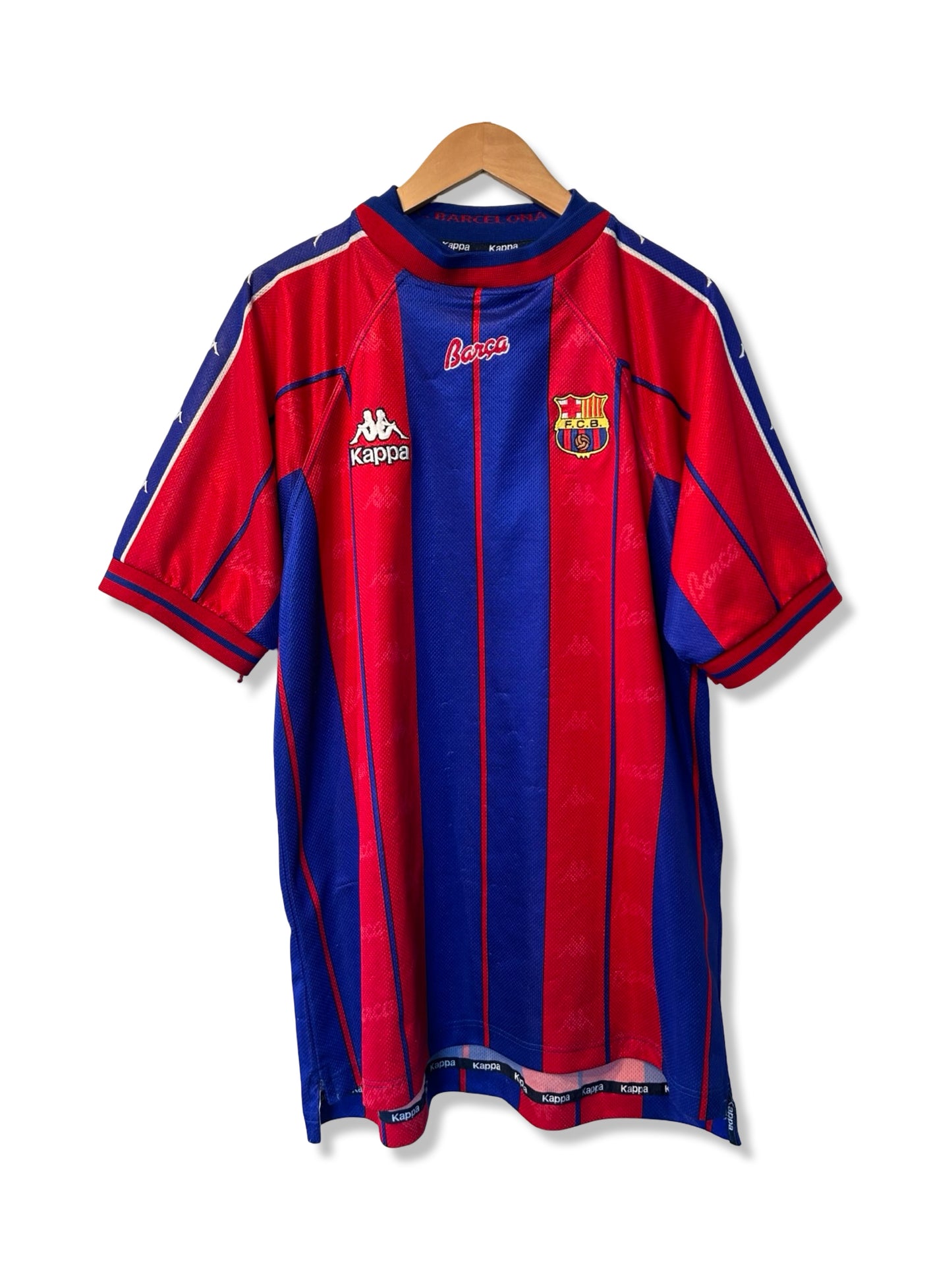 Barcelona 1997-98 Home Shirt, Rivaldo #11 - XL