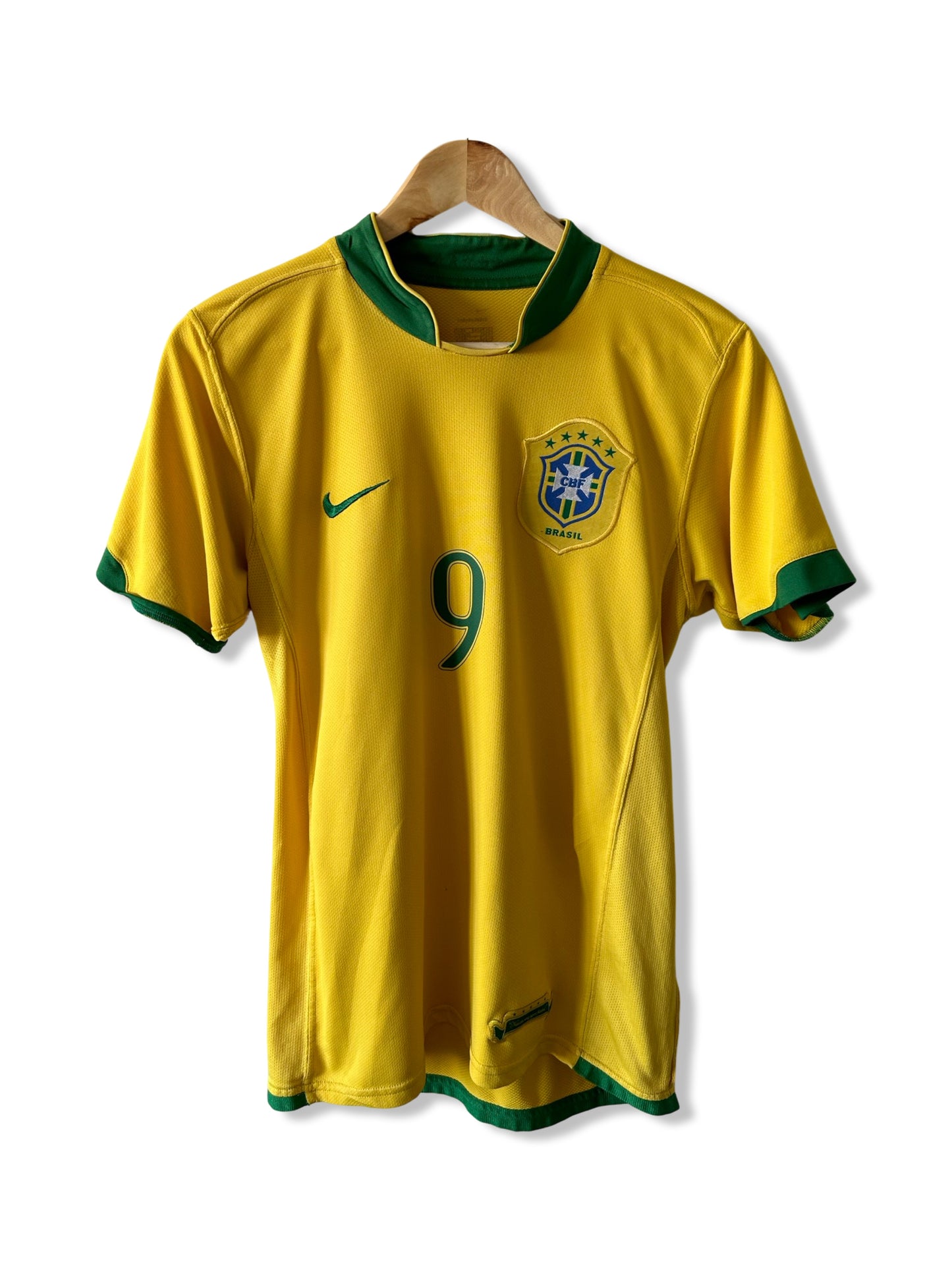 Brazil Seleção 2006 Home Shirt, #9 Ronaldo - S
