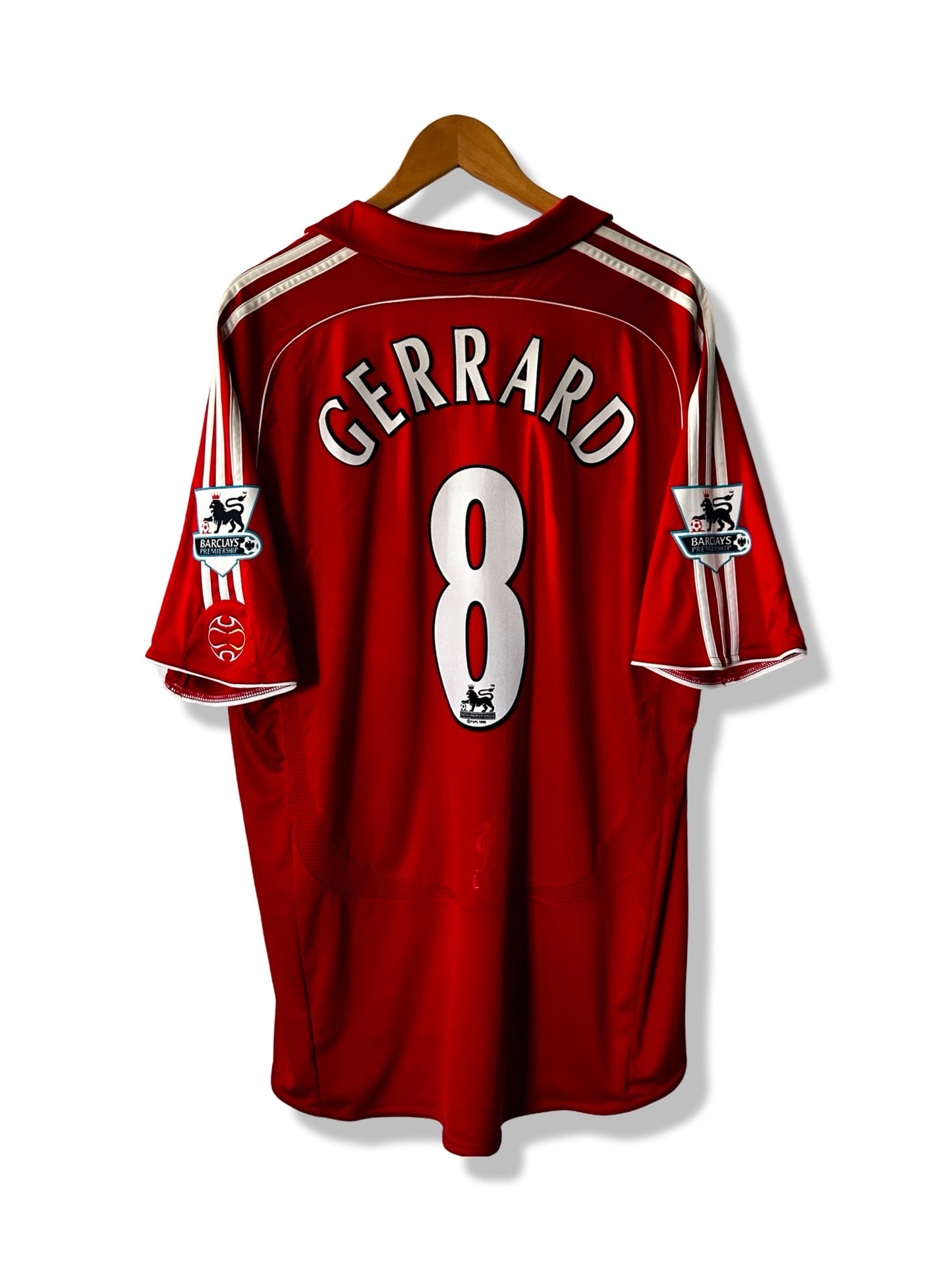 Liverpool FC 2006-08 Home Shirt, #8 Steven Gerrard - XL