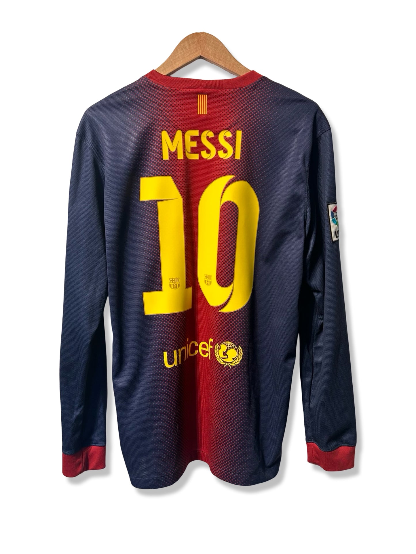 FC Barcelona 2012-13 Home Shirt, #10 Lionel Messi (L/S) - M