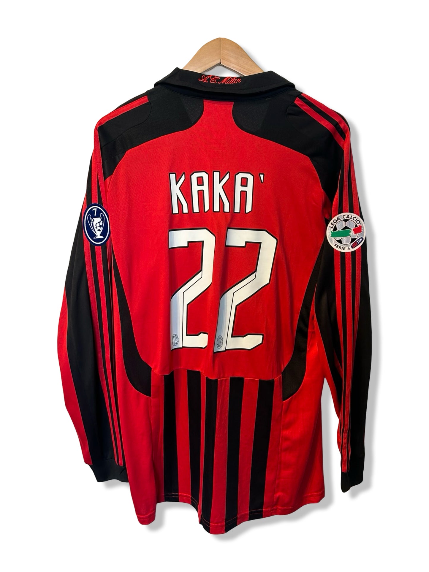 AC Milan 2007-08 Home shirt, #22 Kaka (L/S) - L